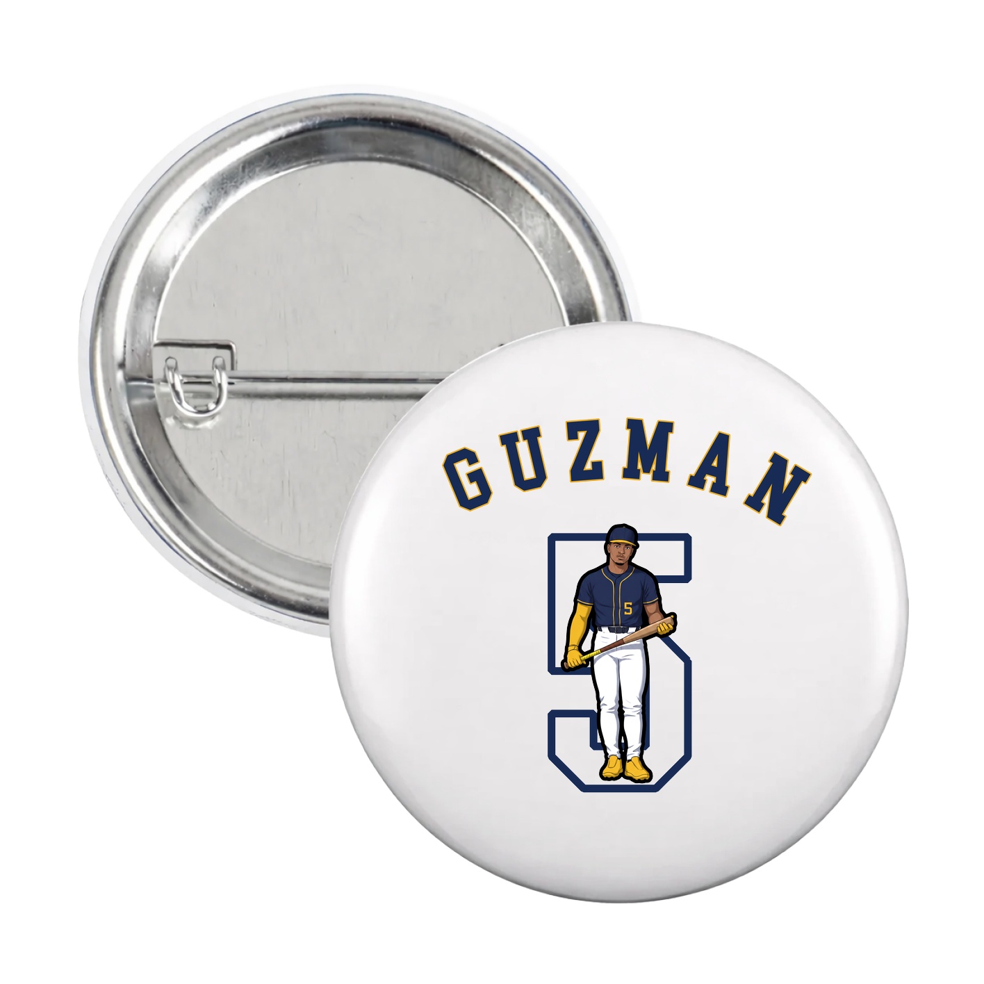 Game Day Button — Shirsey Arch in White