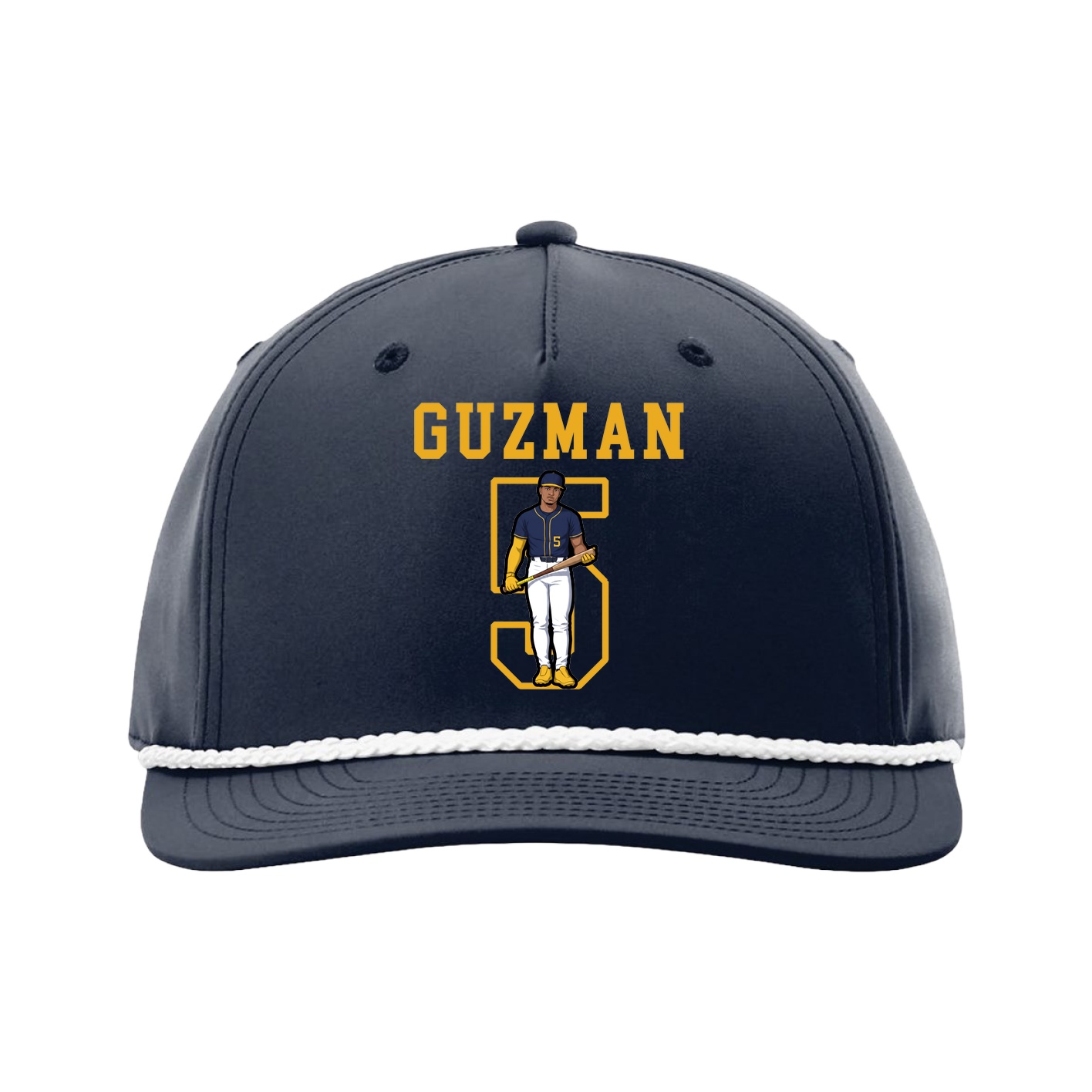 Five-Panel Classic Rope Cap — Shirsey in Navy