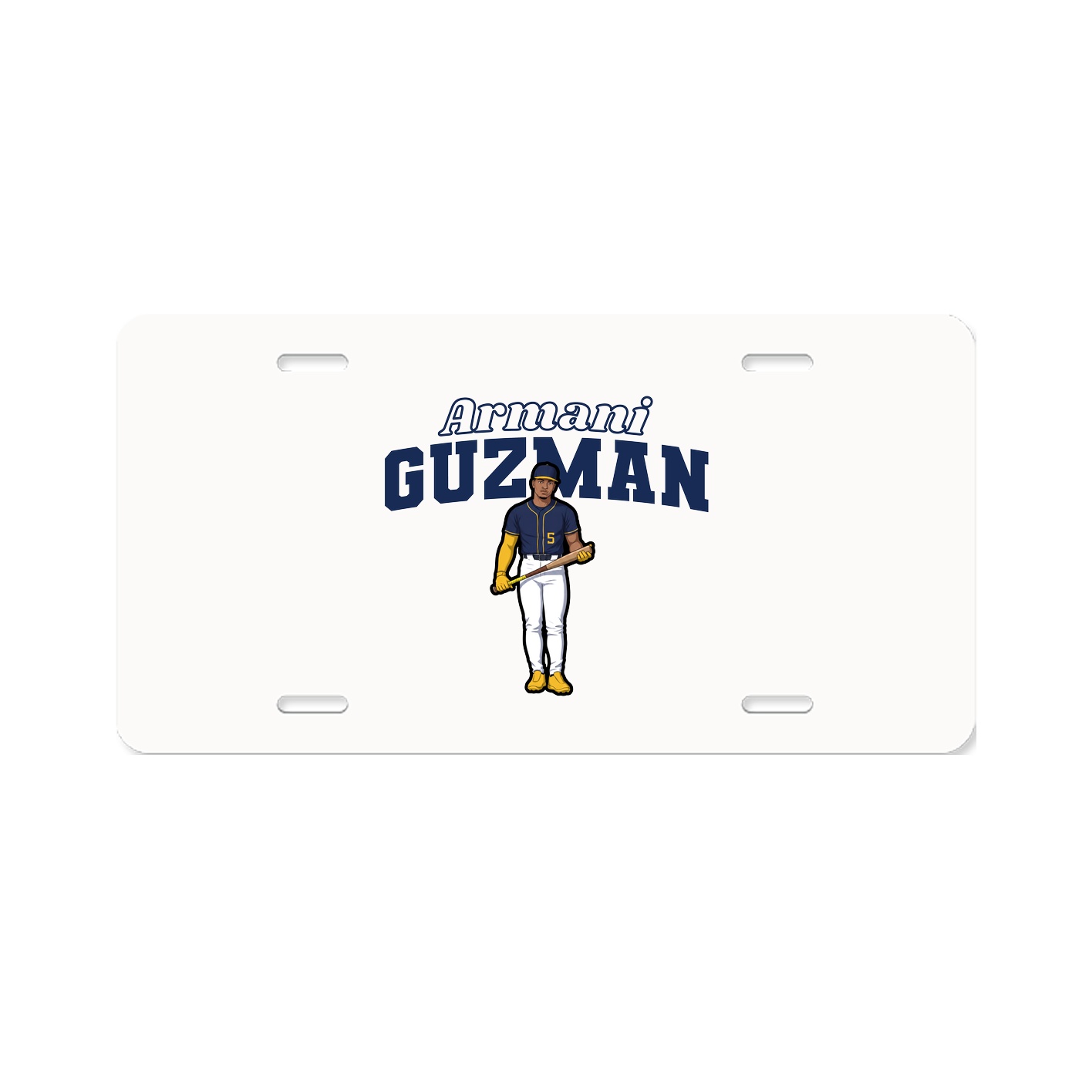 License Plate — Name Arch in Classic