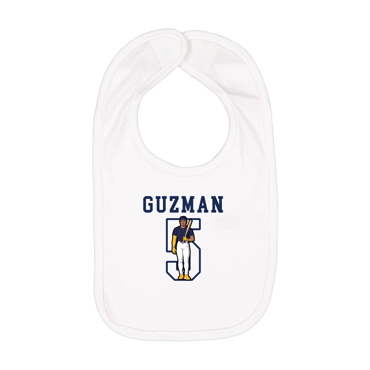 Infant Bib — Shirsey in White
