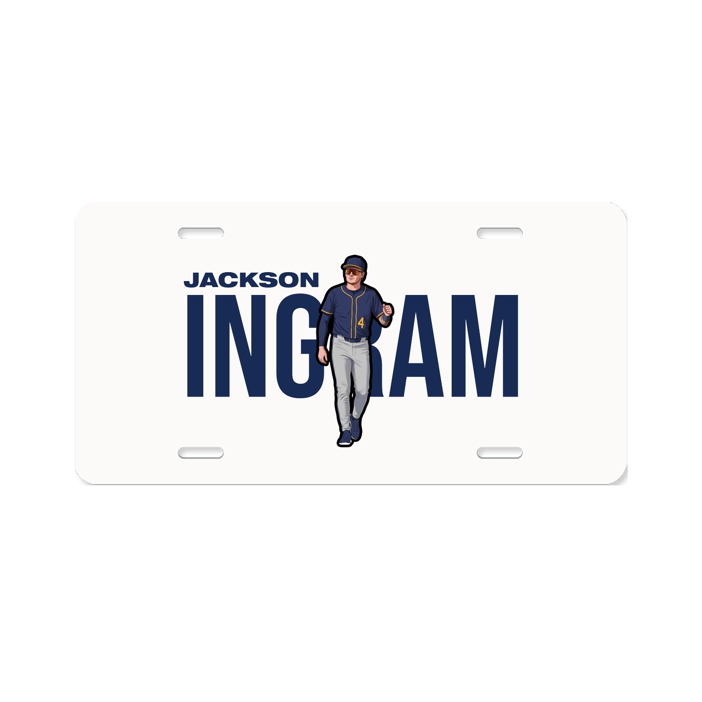 License Plate — Player Name in Classic