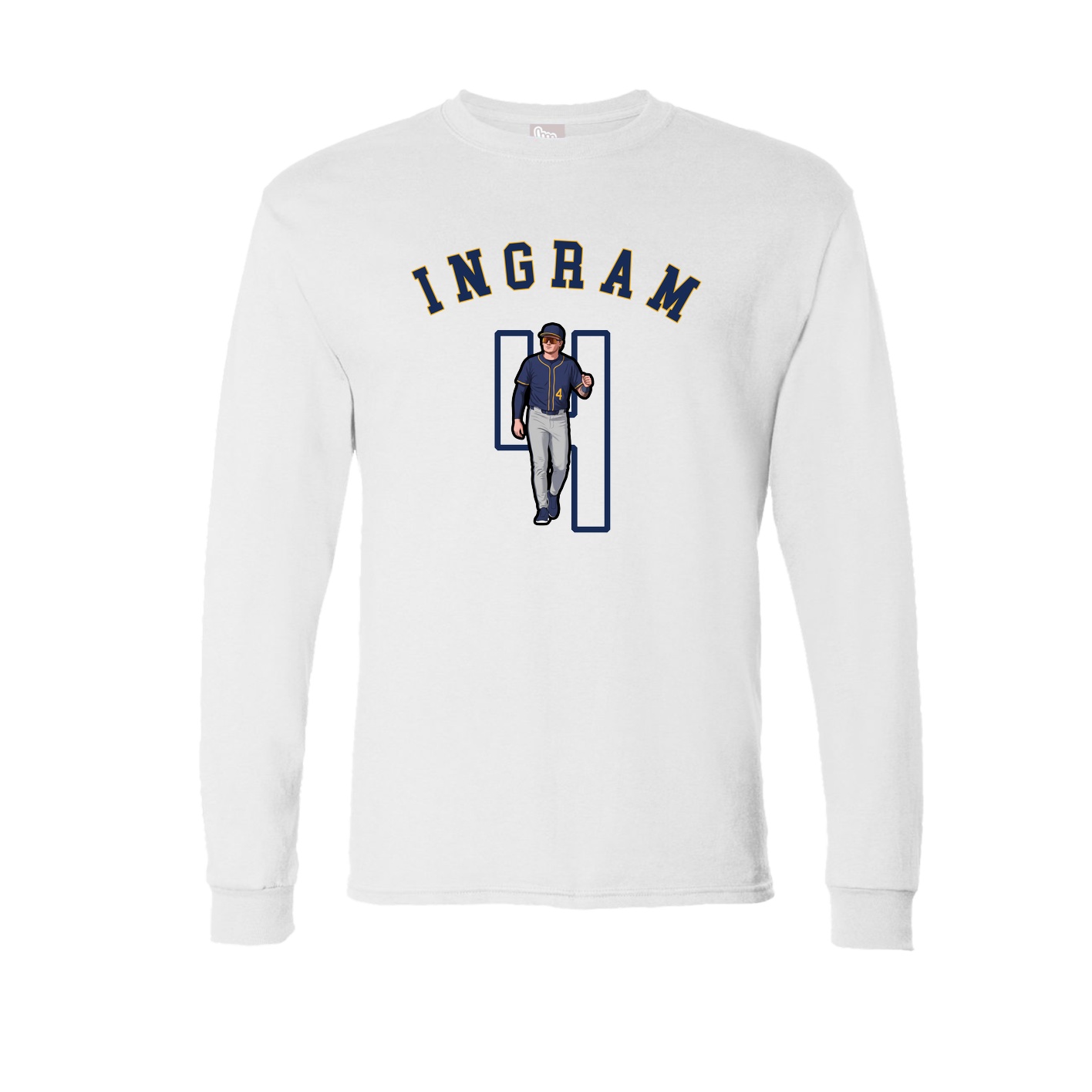 Long Sleeve Tee — Shirsey Arch in White
