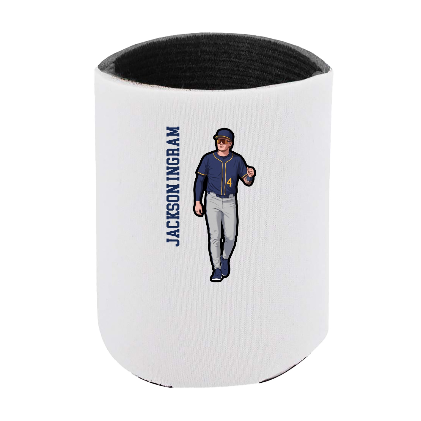 Can Holder — Name Vertical in White