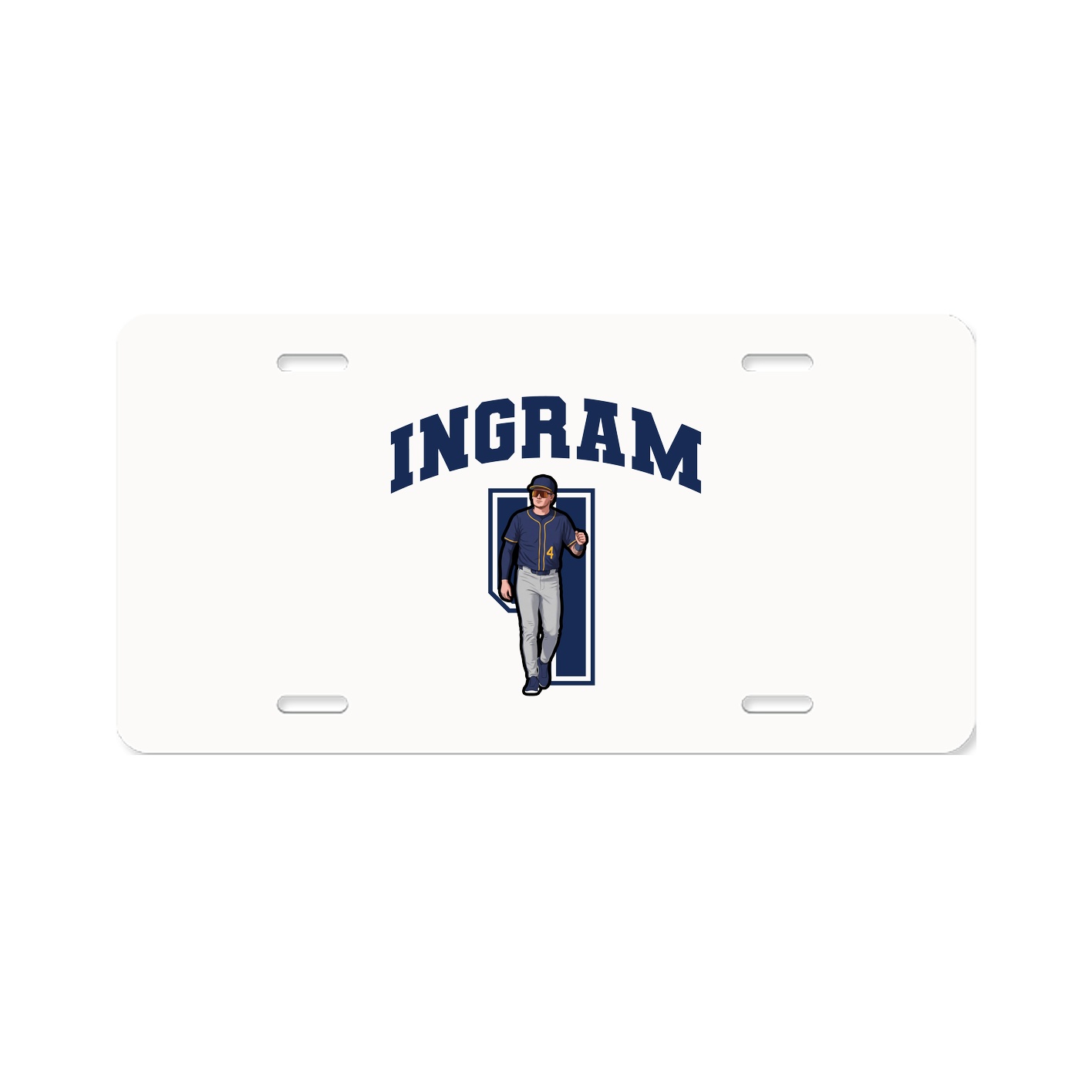 License Plate — Number in Classic