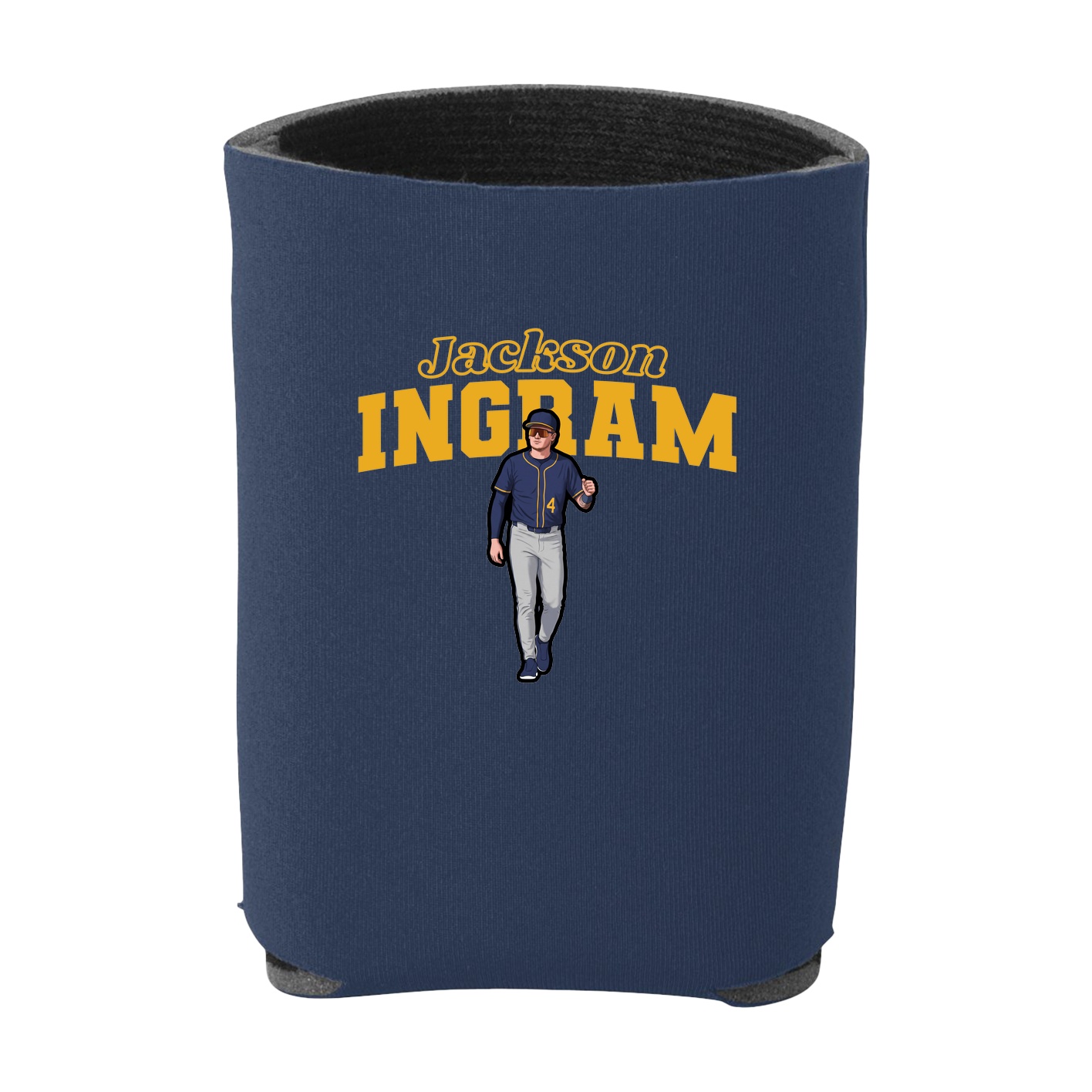 Can Holder — Name Arch in Navy
