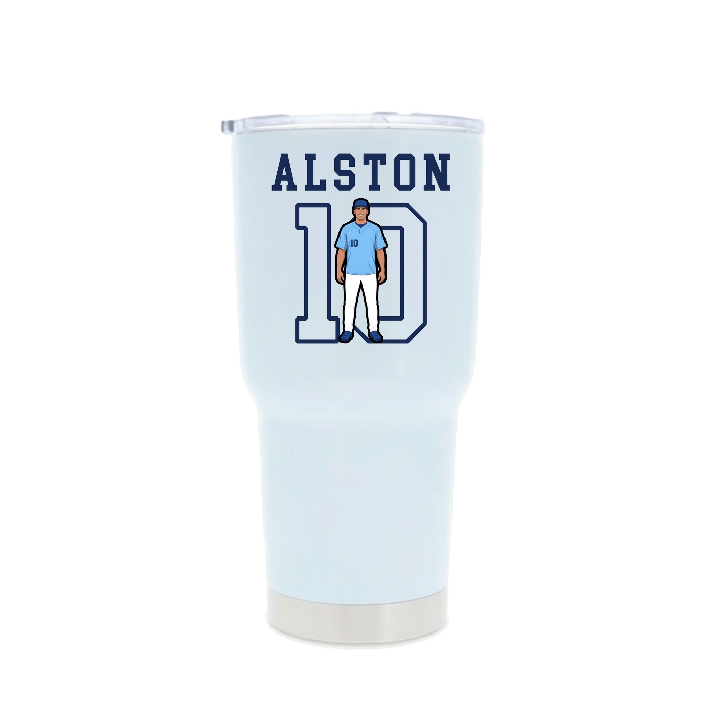 30oz Stainless Steel Tumbler — Shirsey in White