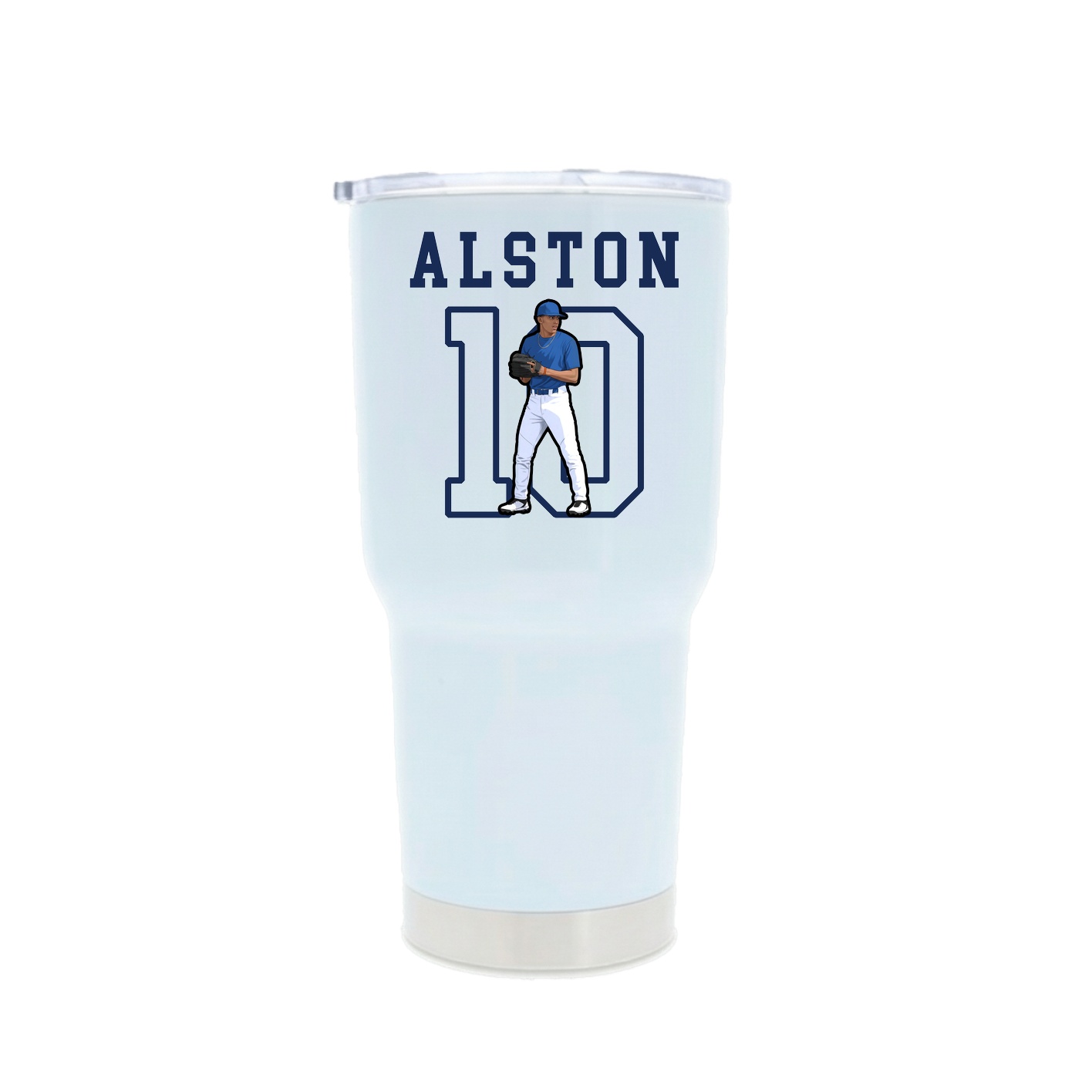 30oz Stainless Steel Tumbler — Shirsey in White
