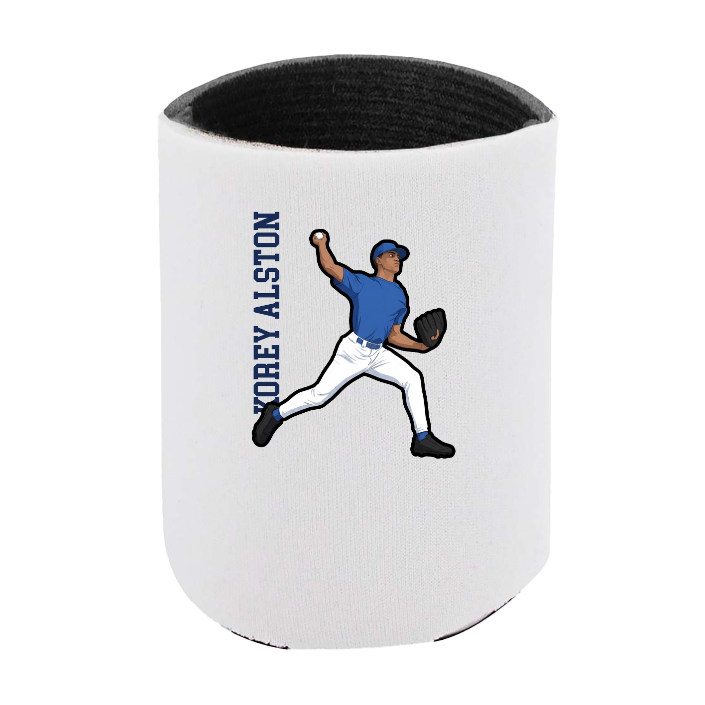 Can Holder — Name Vertical in White