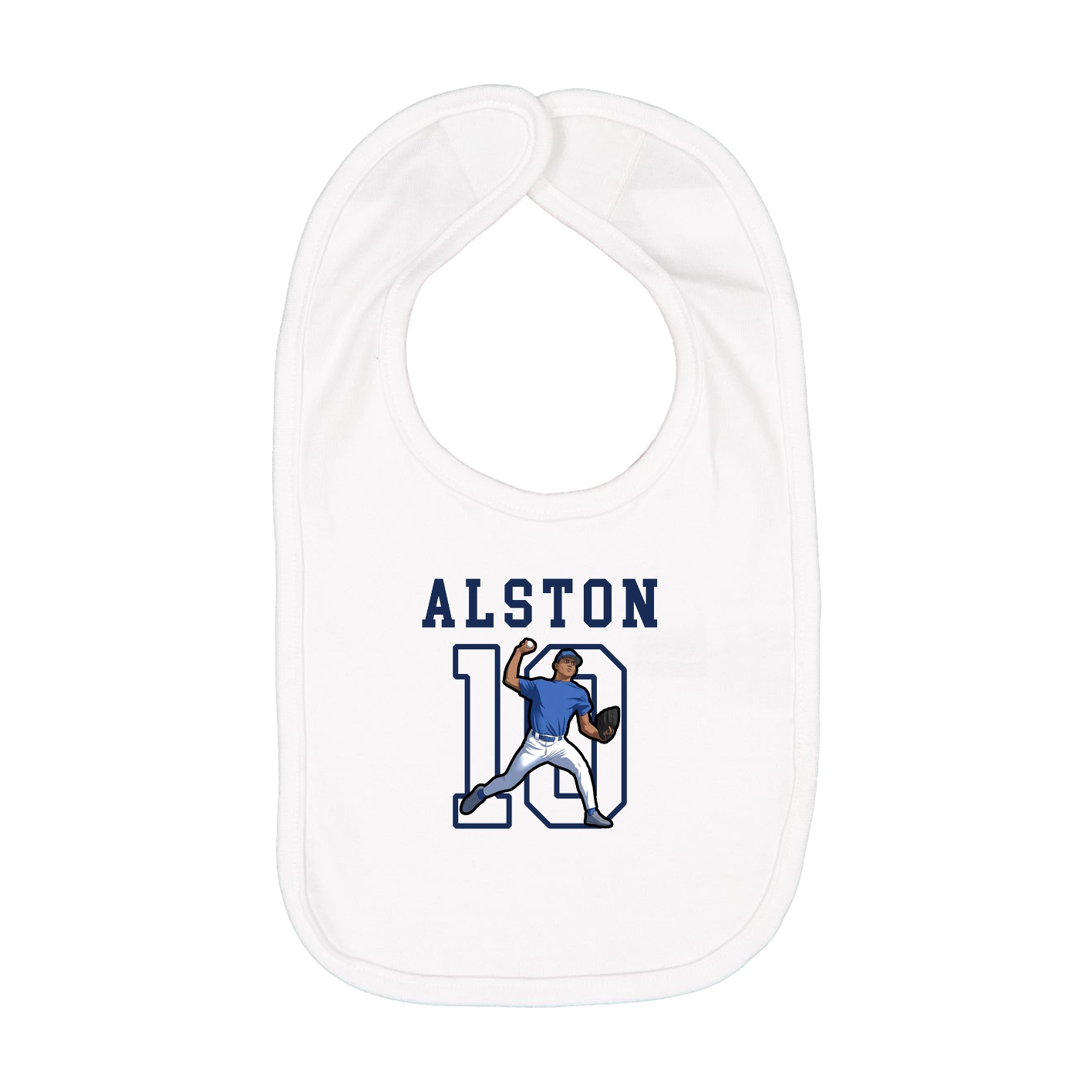 Infant Bib — Shirsey in White