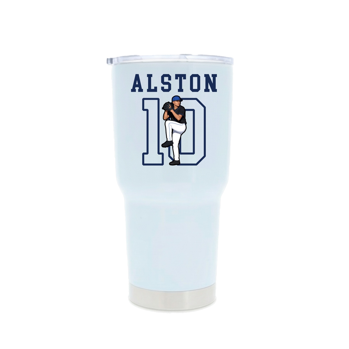 30oz Stainless Steel Tumbler — Shirsey in White