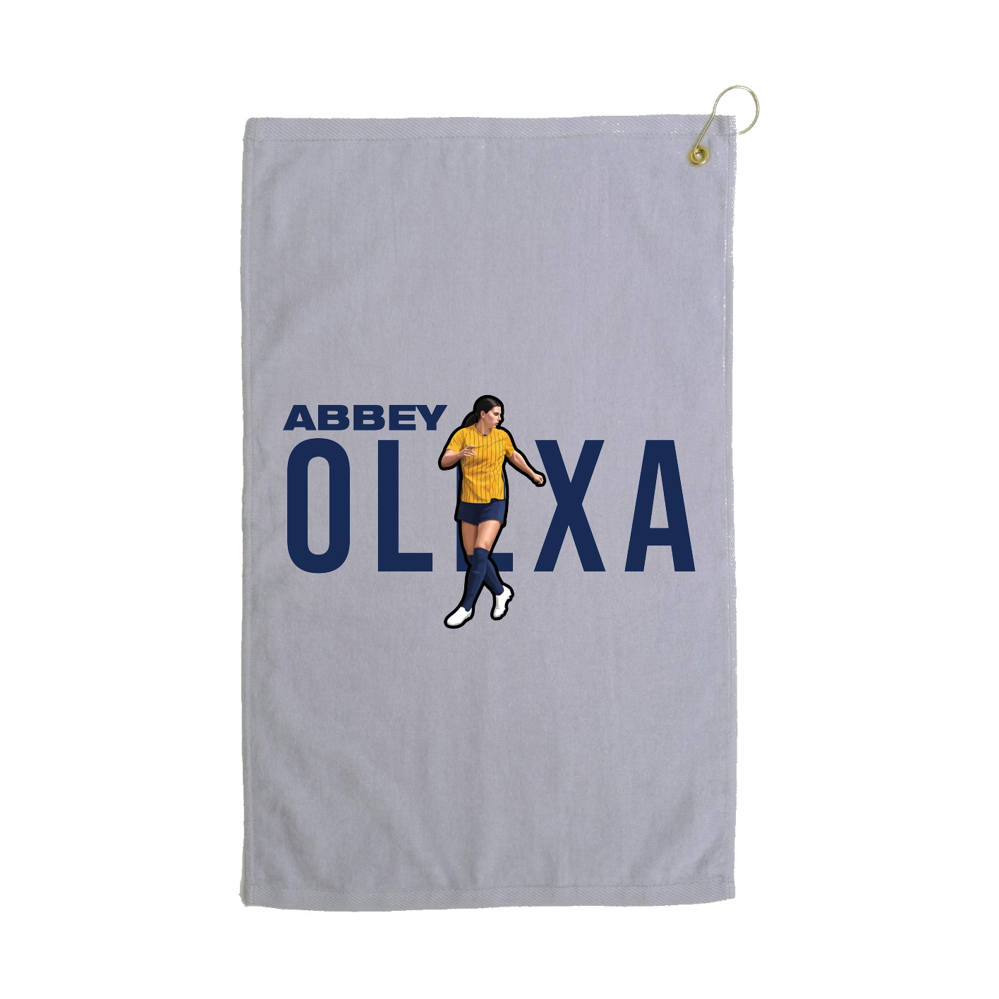 Golf Towel — Player Name in Grey