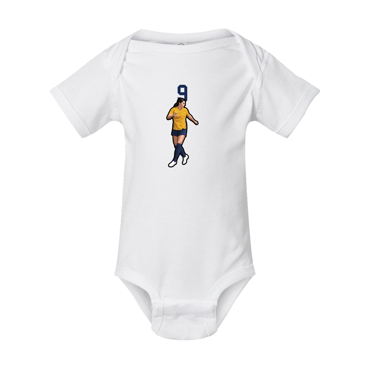 Baby Onesie — Number Top in White