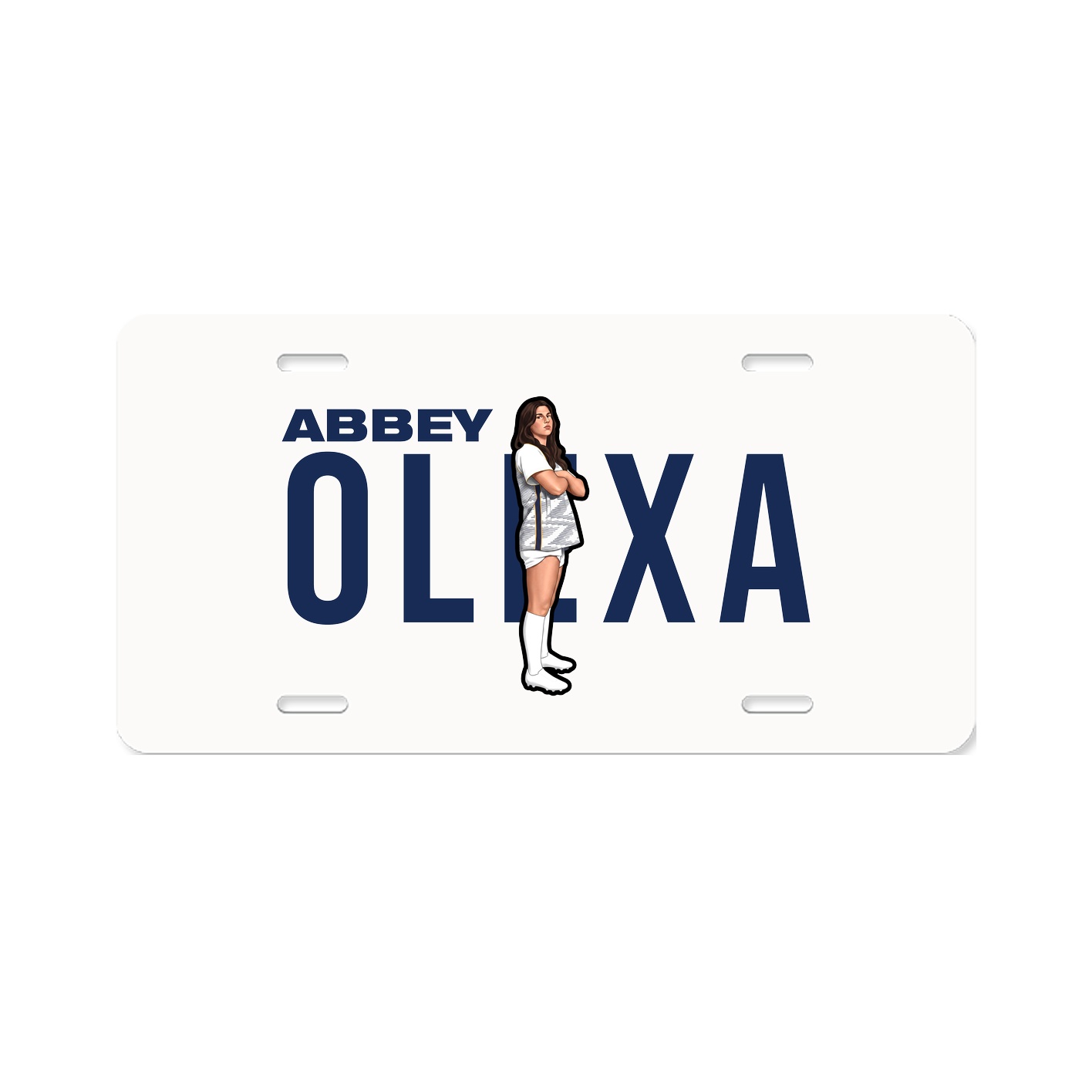 License Plate — Player Name in Classic