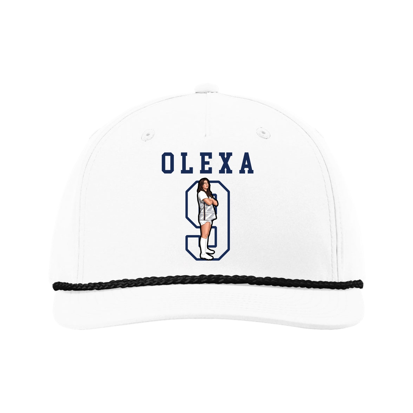 Five-Panel Classic Rope Cap — Shirsey in White