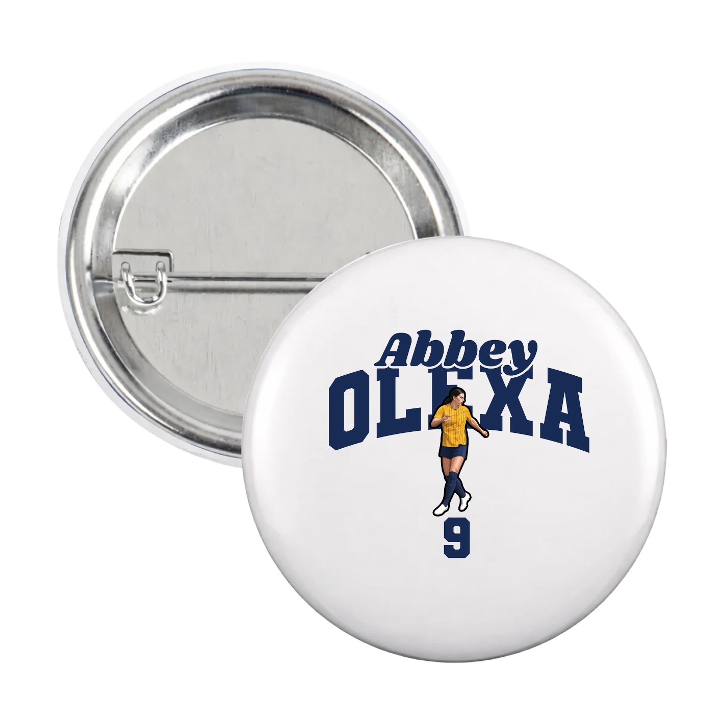 Game Day Button — Signature Arch in White