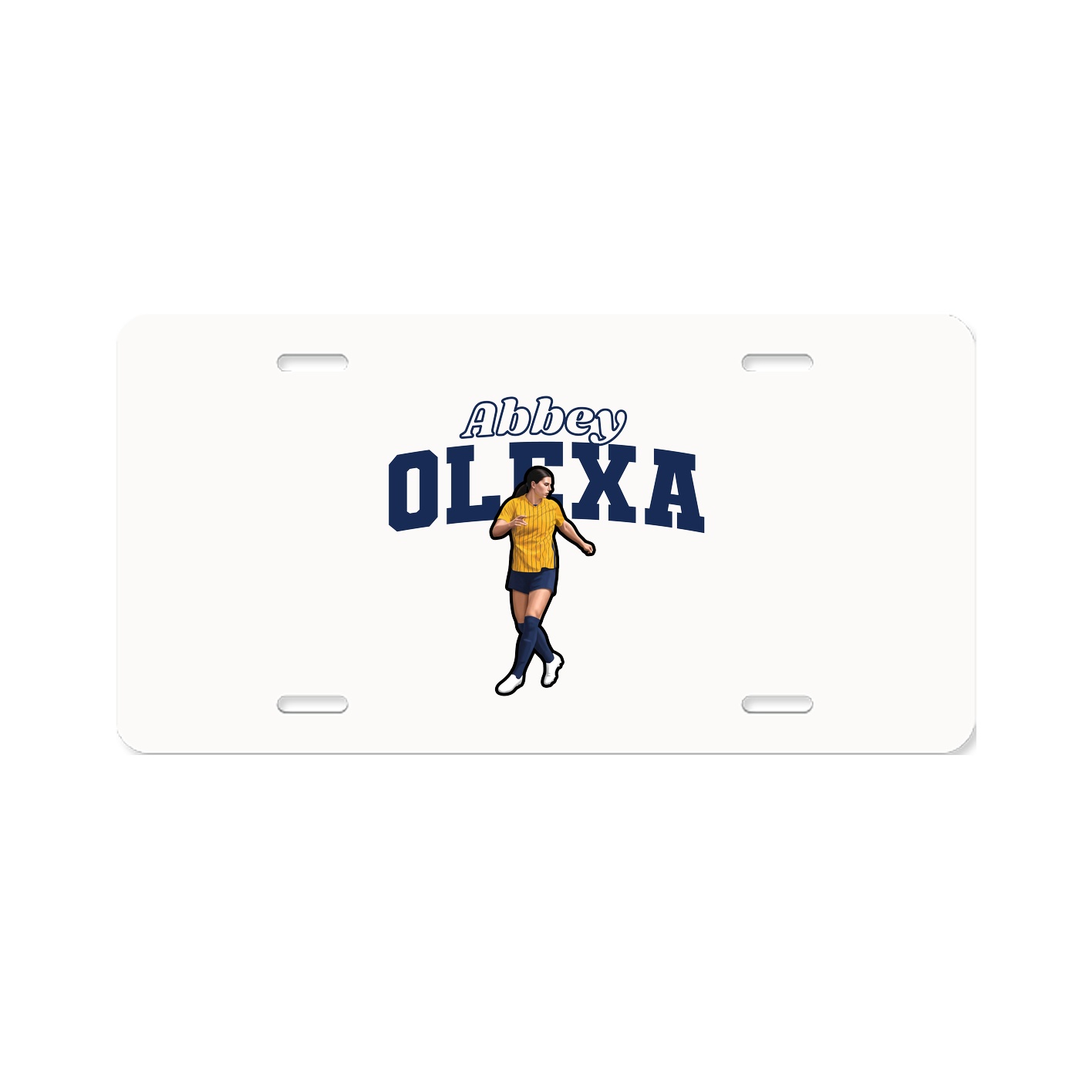 License Plate — Name Arch in Classic