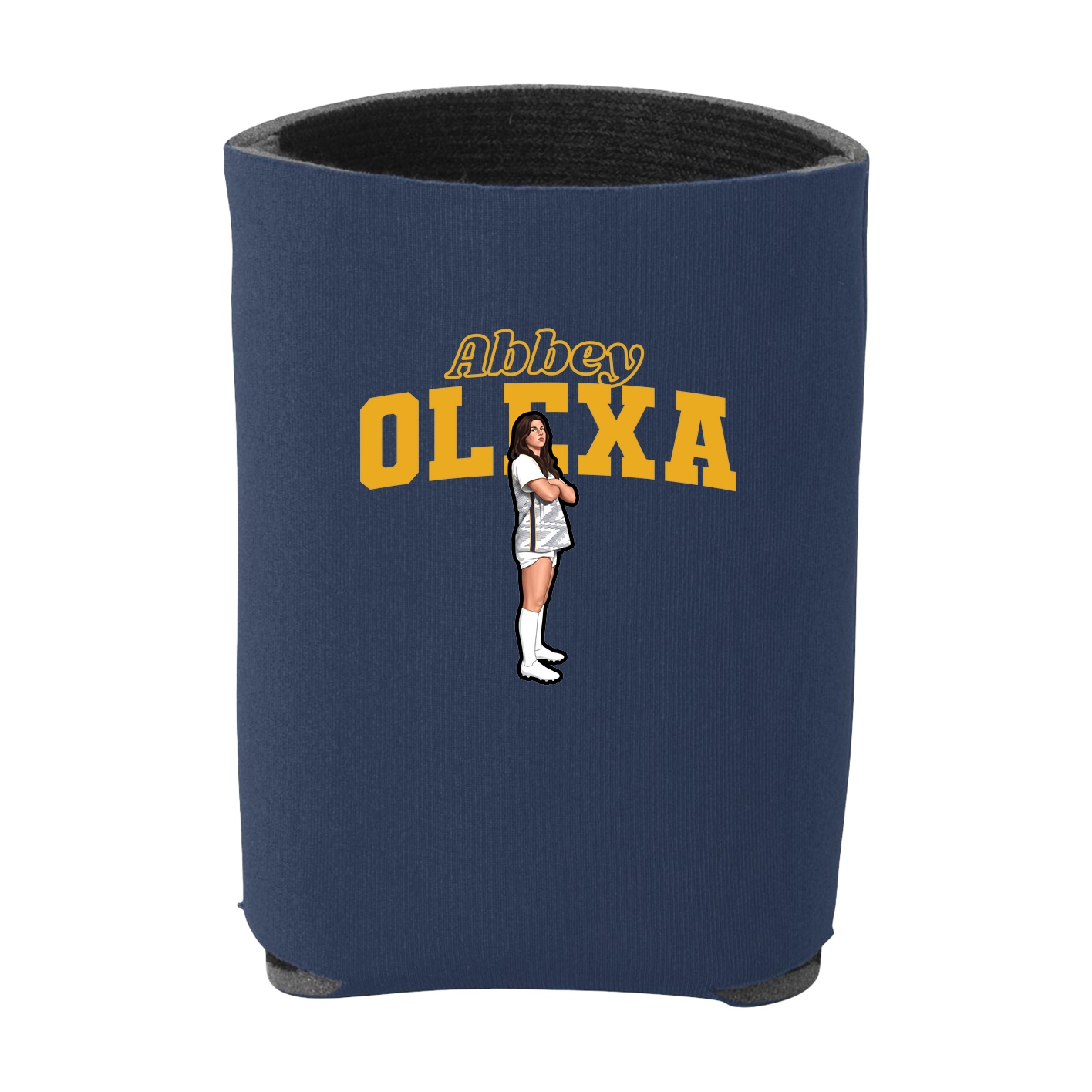 Can Holder — Name Arch in Navy