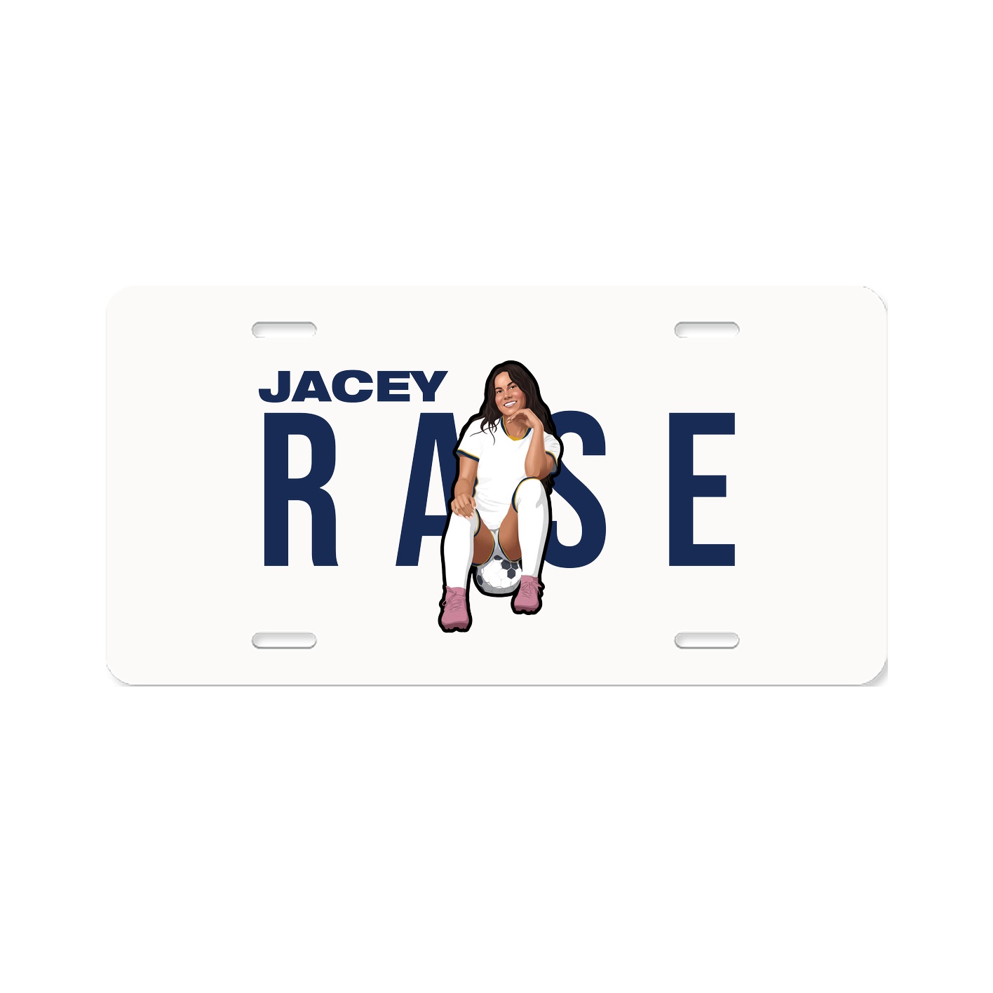 License Plate — Player Name in Classic