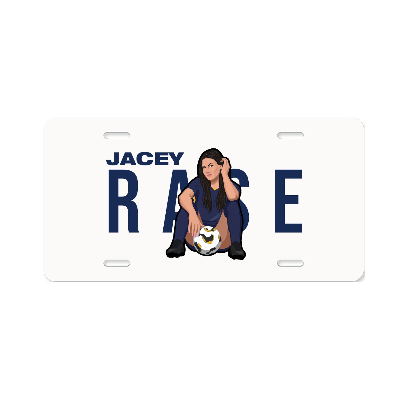 License Plate — Player Name in Classic