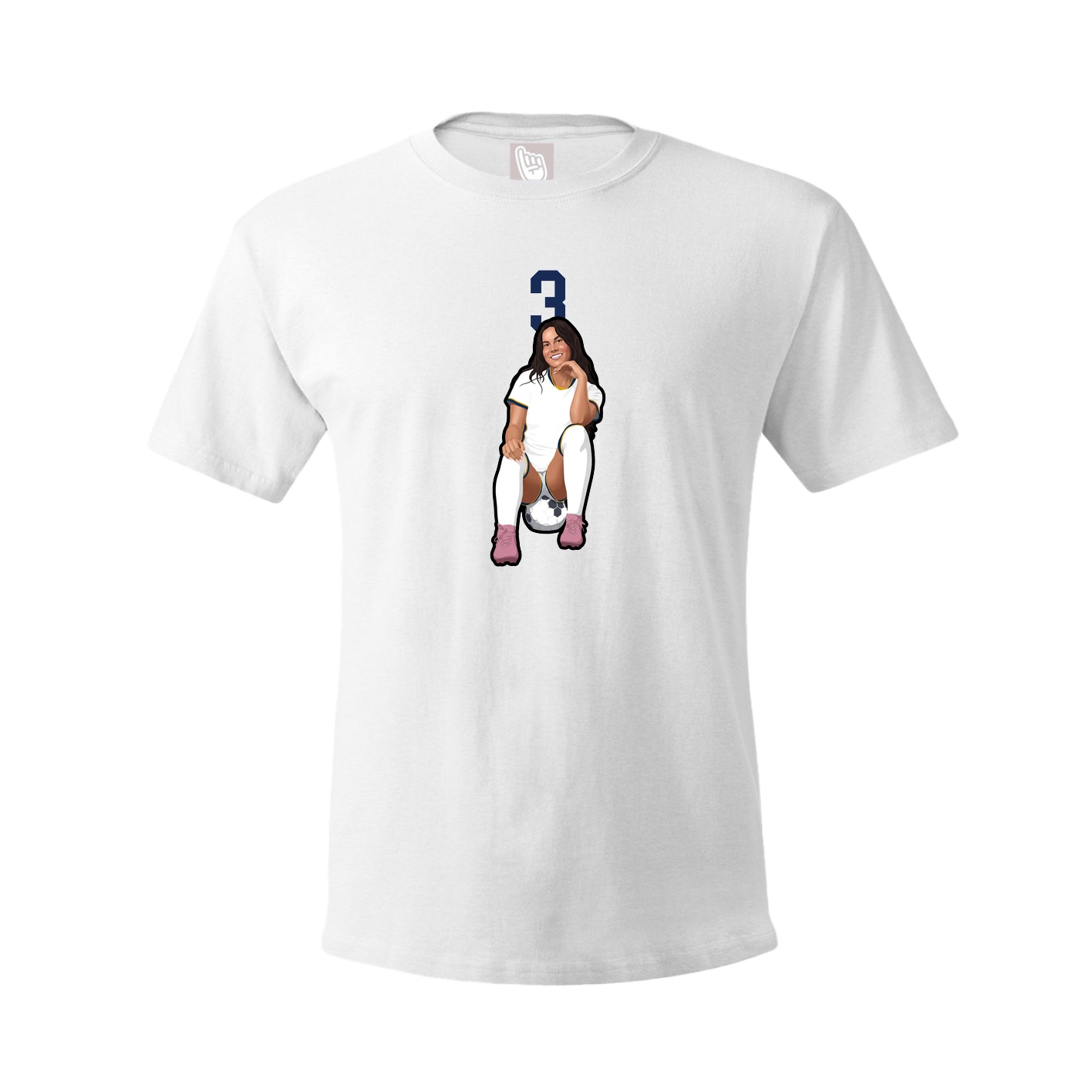 Tee — Number Top in White