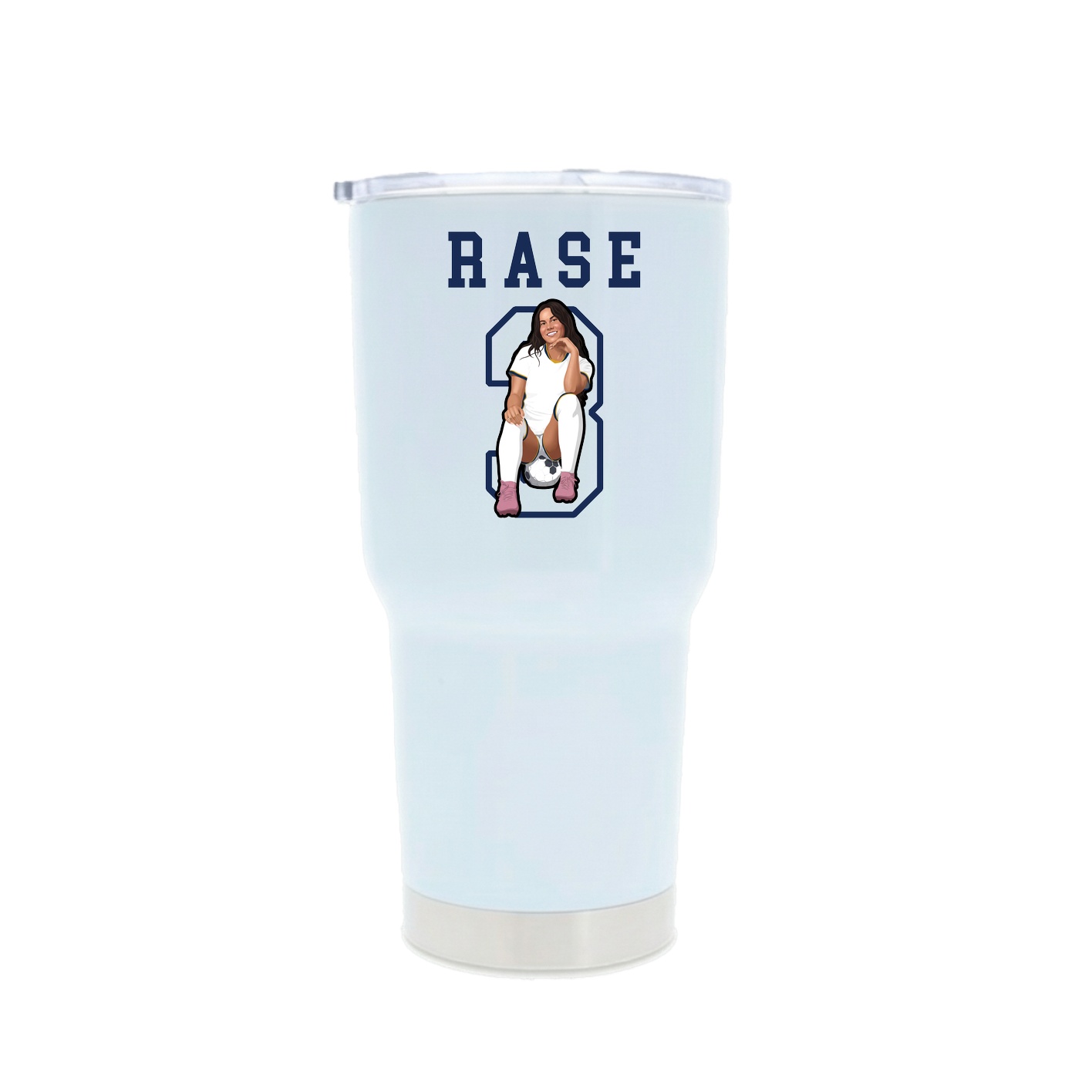 30oz Stainless Steel Tumbler — Shirsey in White