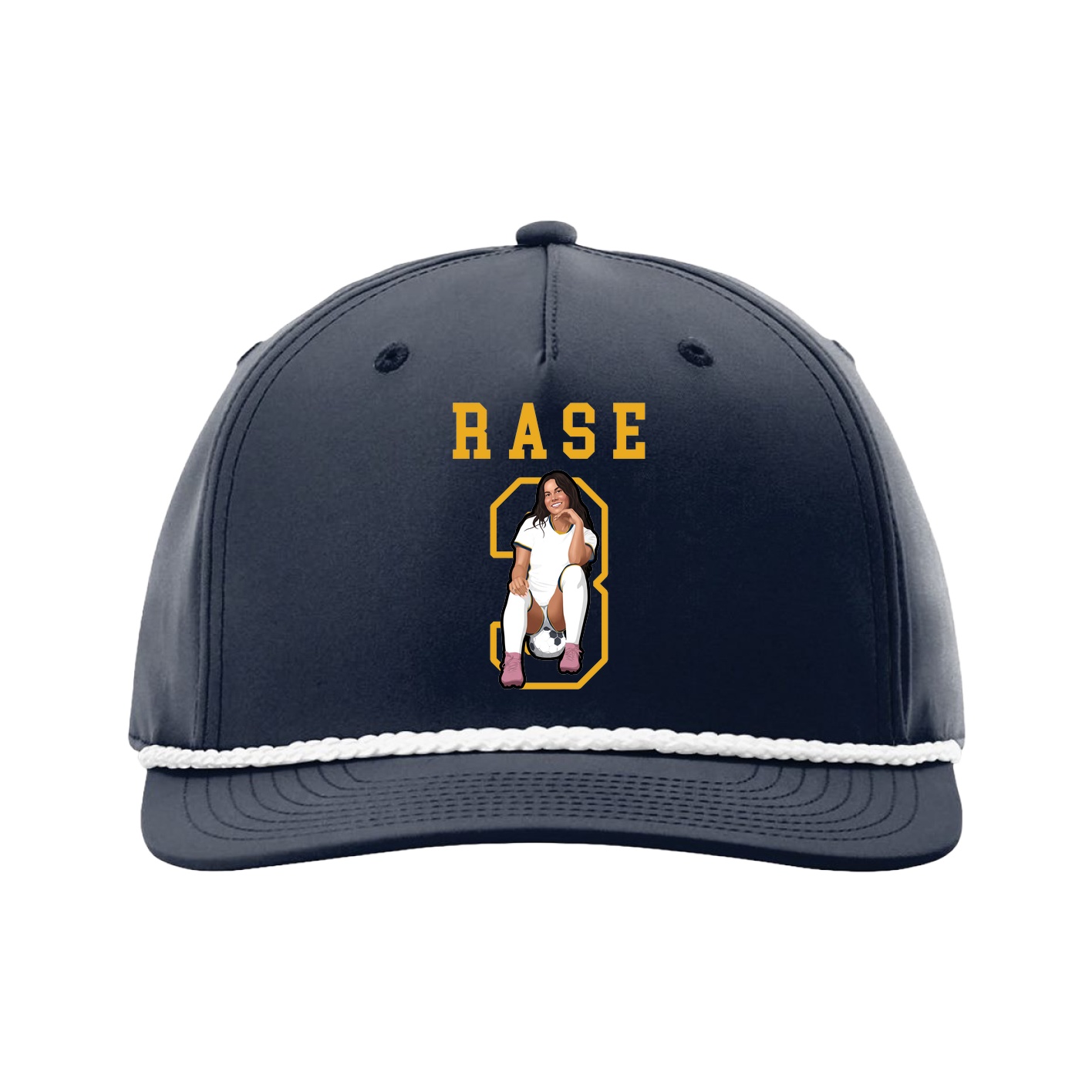 Five-Panel Classic Rope Cap — Shirsey in Navy
