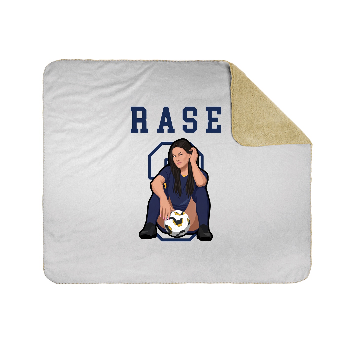 Throw Blanket — Shirsey in White