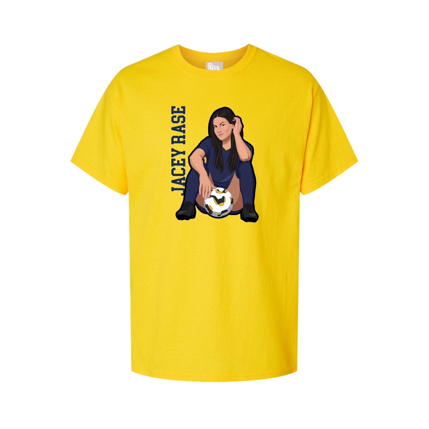 Tee — Name Vertical in Gold