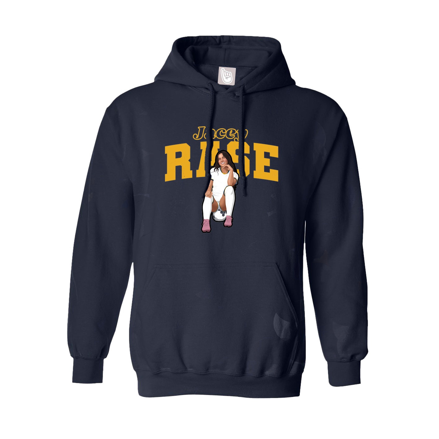 Hoodie — Name Arch in Navy