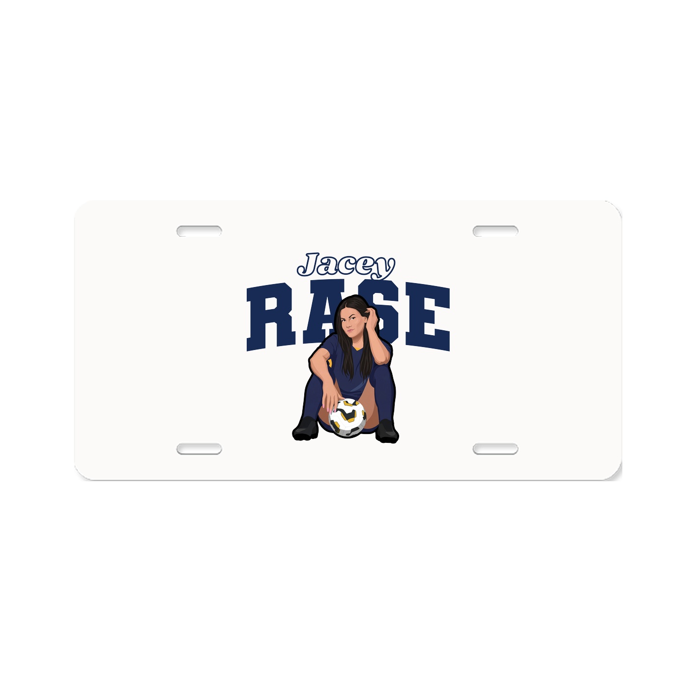 License Plate — Name Arch in Classic
