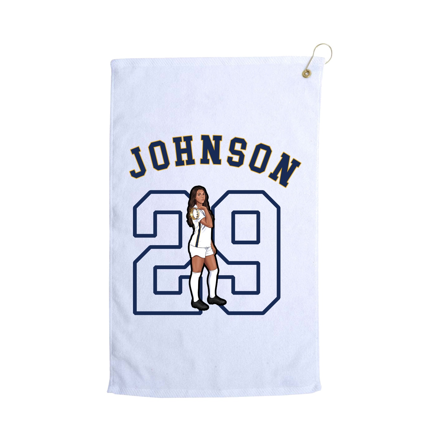 Golf Towel — Shirsey Arch in White
