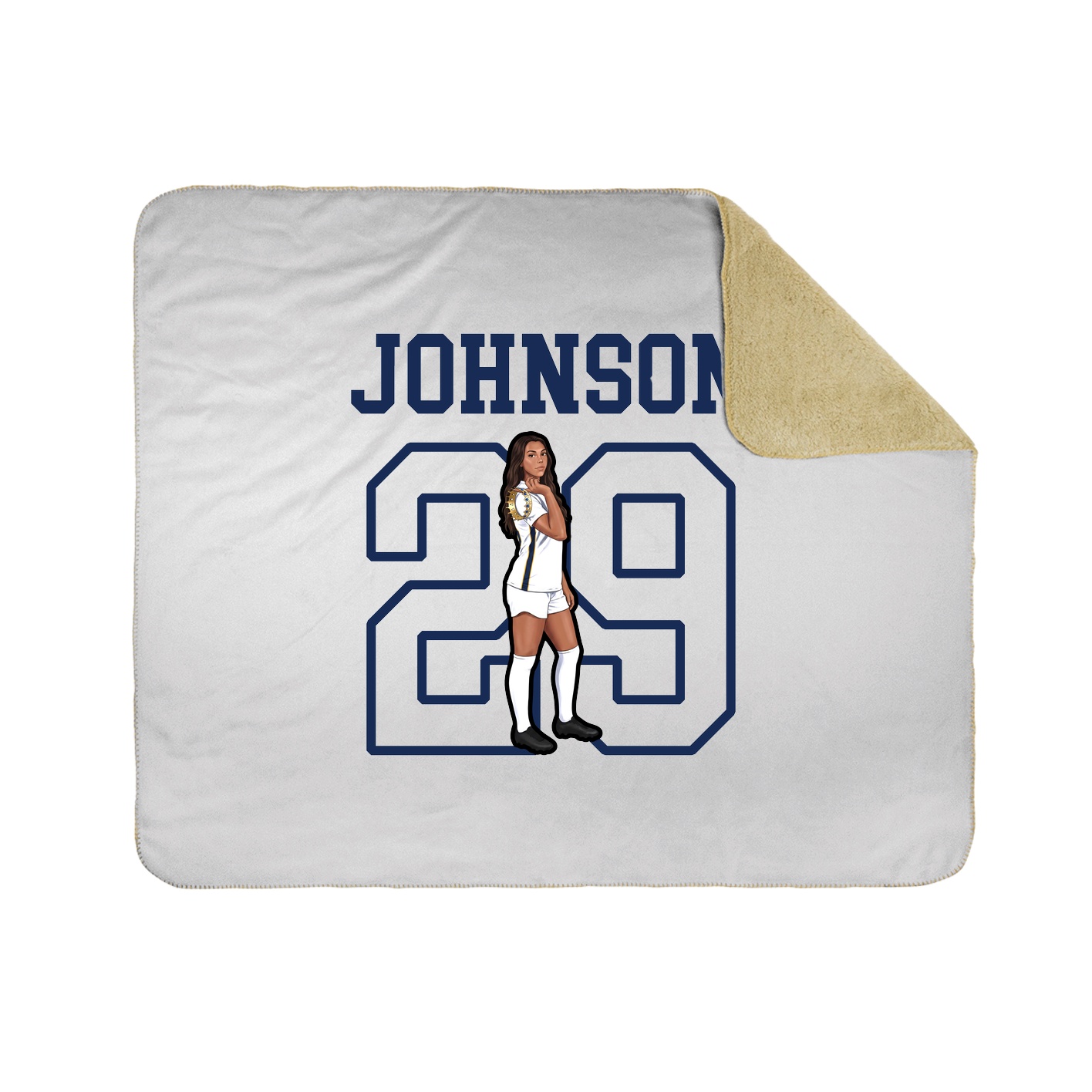 Throw Blanket — Shirsey in White
