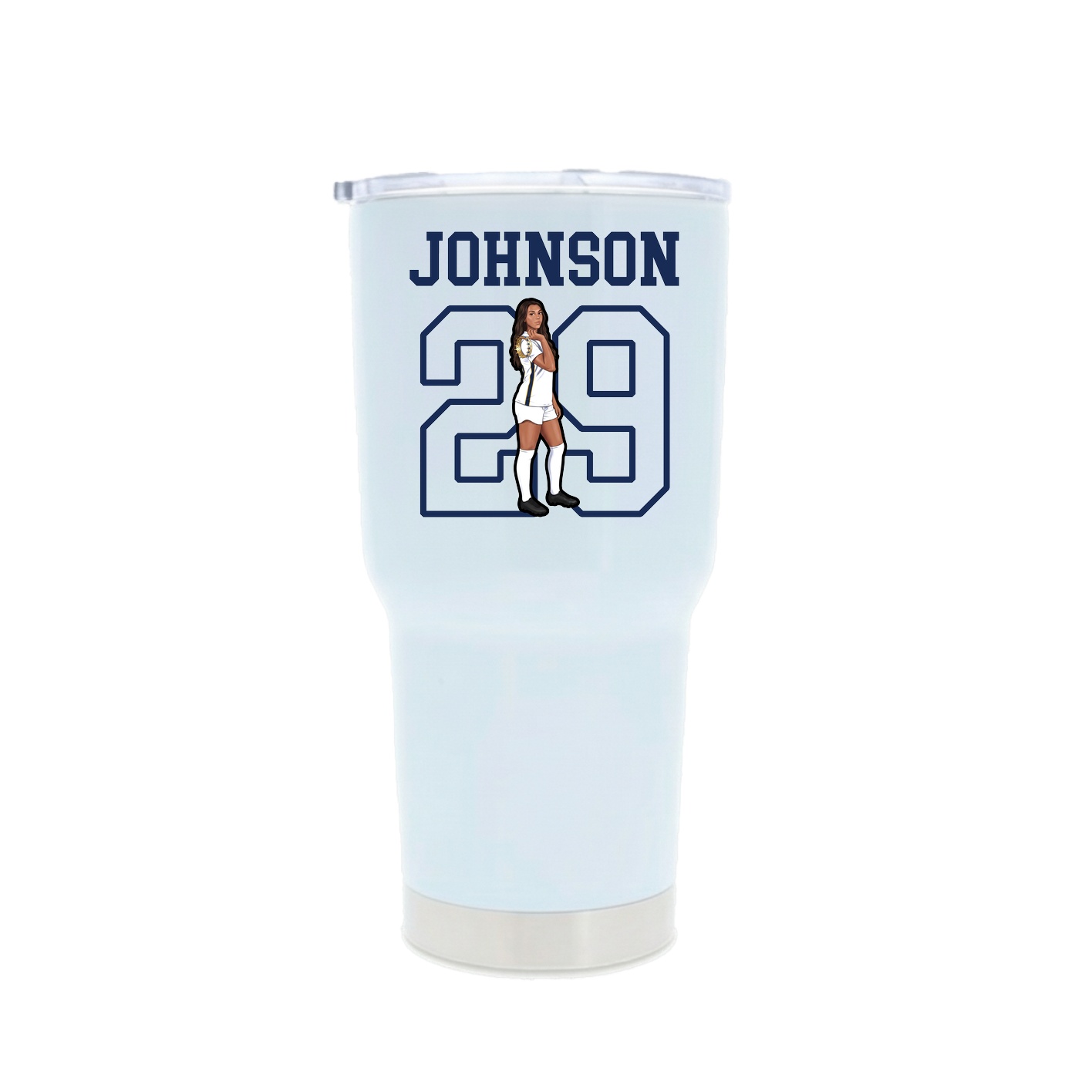 30oz Stainless Steel Tumbler — Shirsey in White