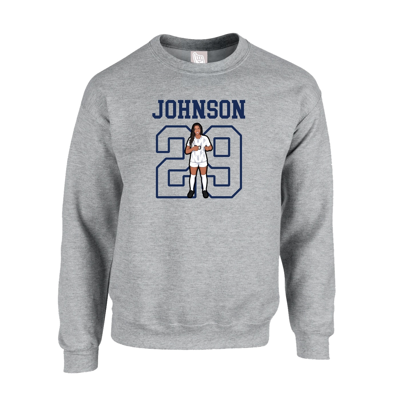 Fleece Crew — Shirsey in Grey