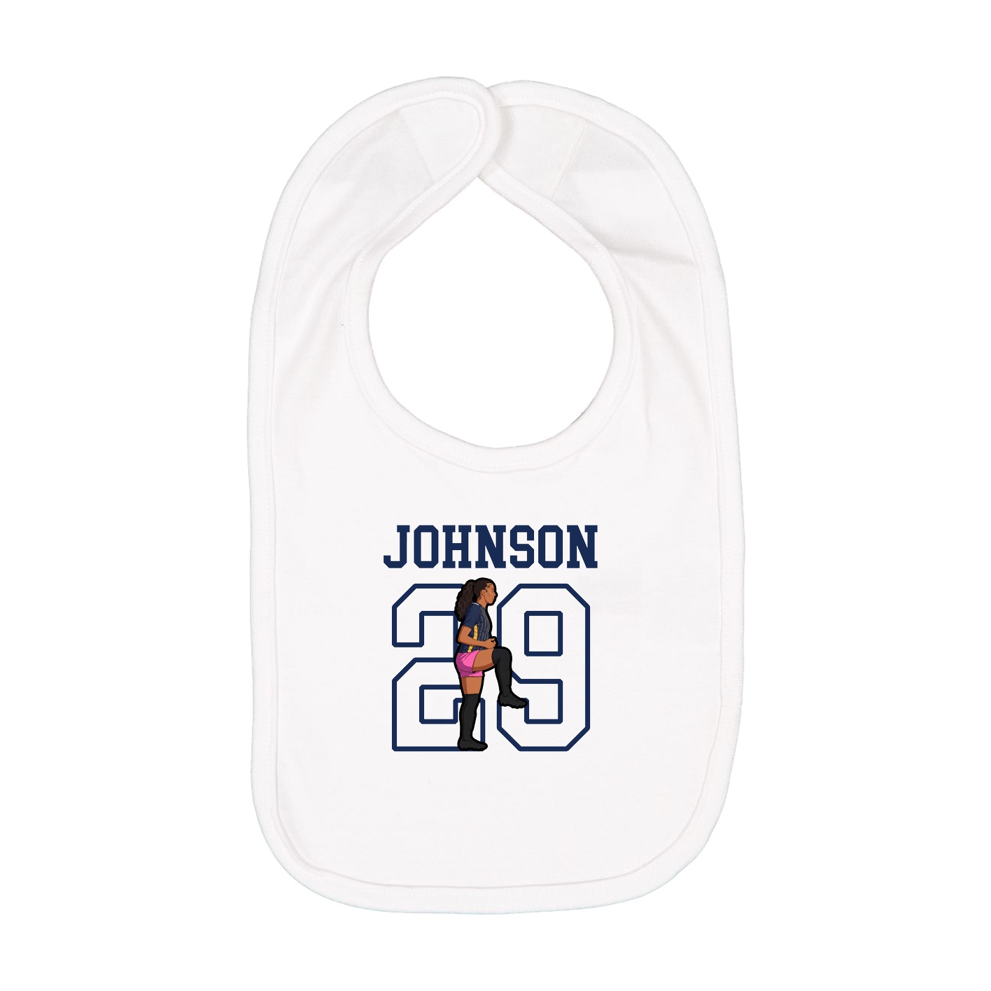 Infant Bib — Shirsey in White
