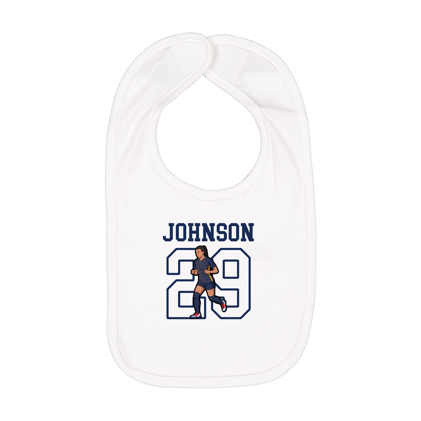 Infant Bib — Shirsey in White