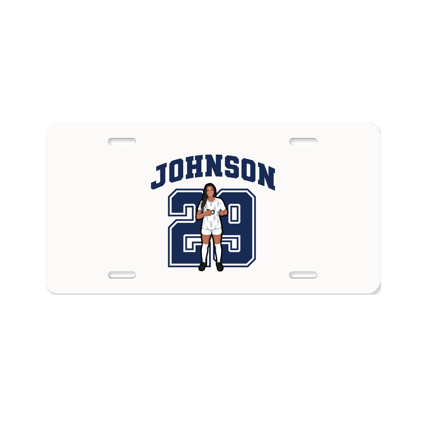 License Plate — Number in Classic