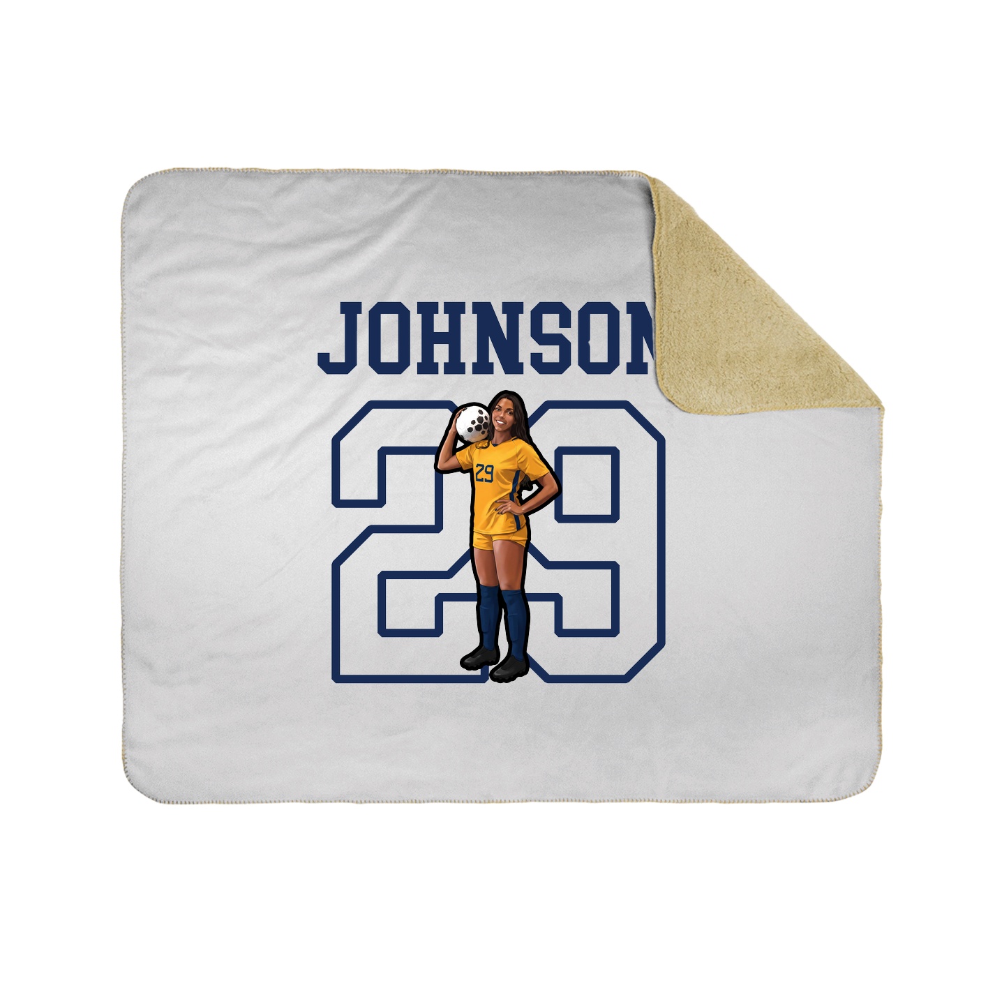 Throw Blanket — Shirsey in White