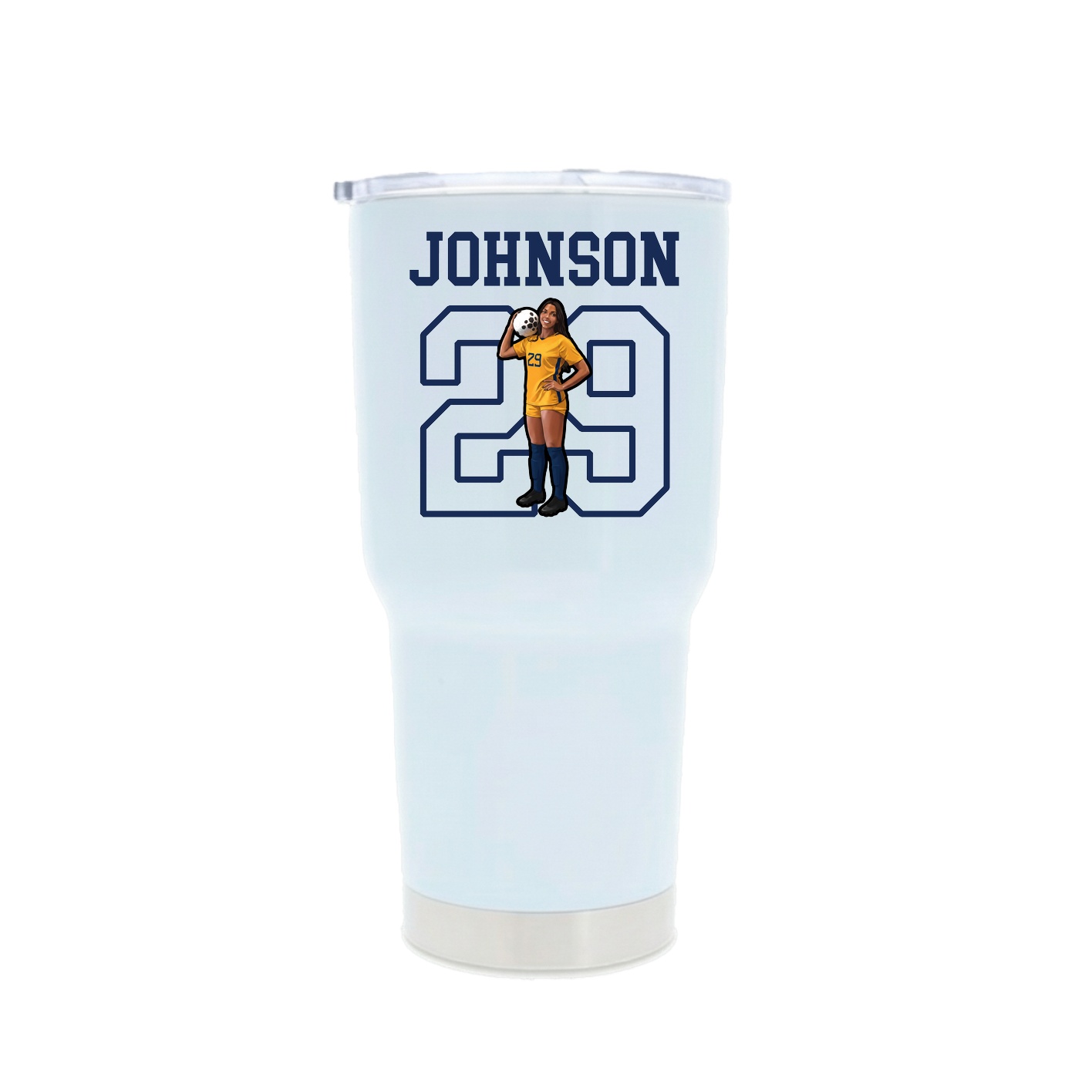 30oz Stainless Steel Tumbler — Shirsey in White