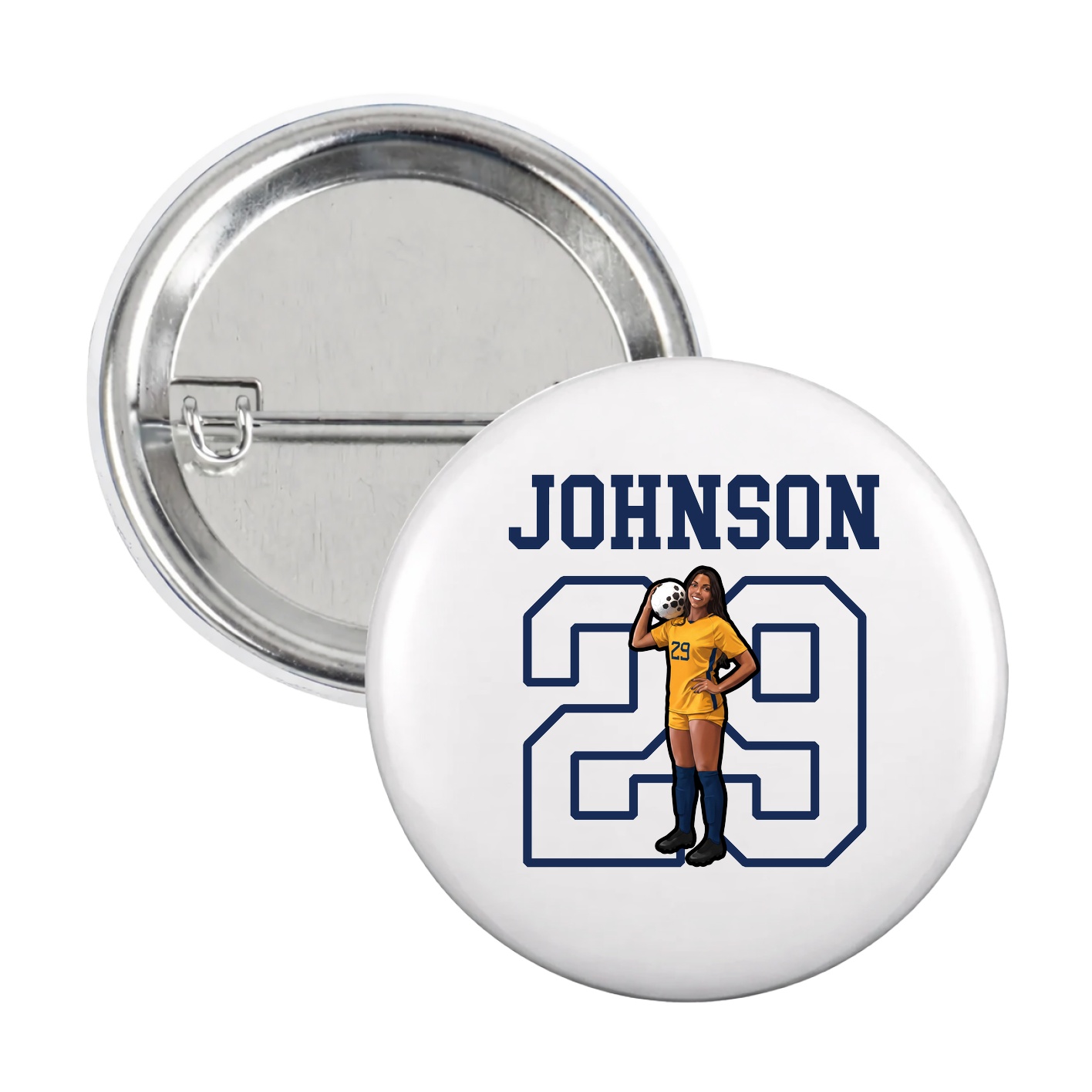 Game Day Button — Shirsey in White