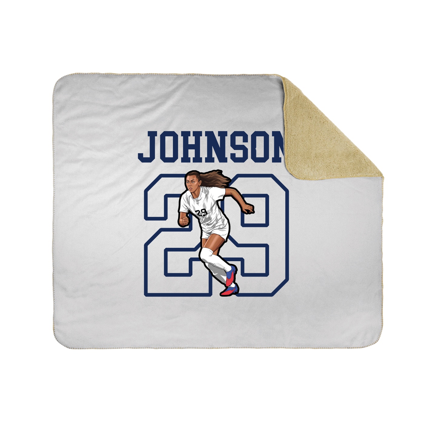 Throw Blanket — Shirsey in White