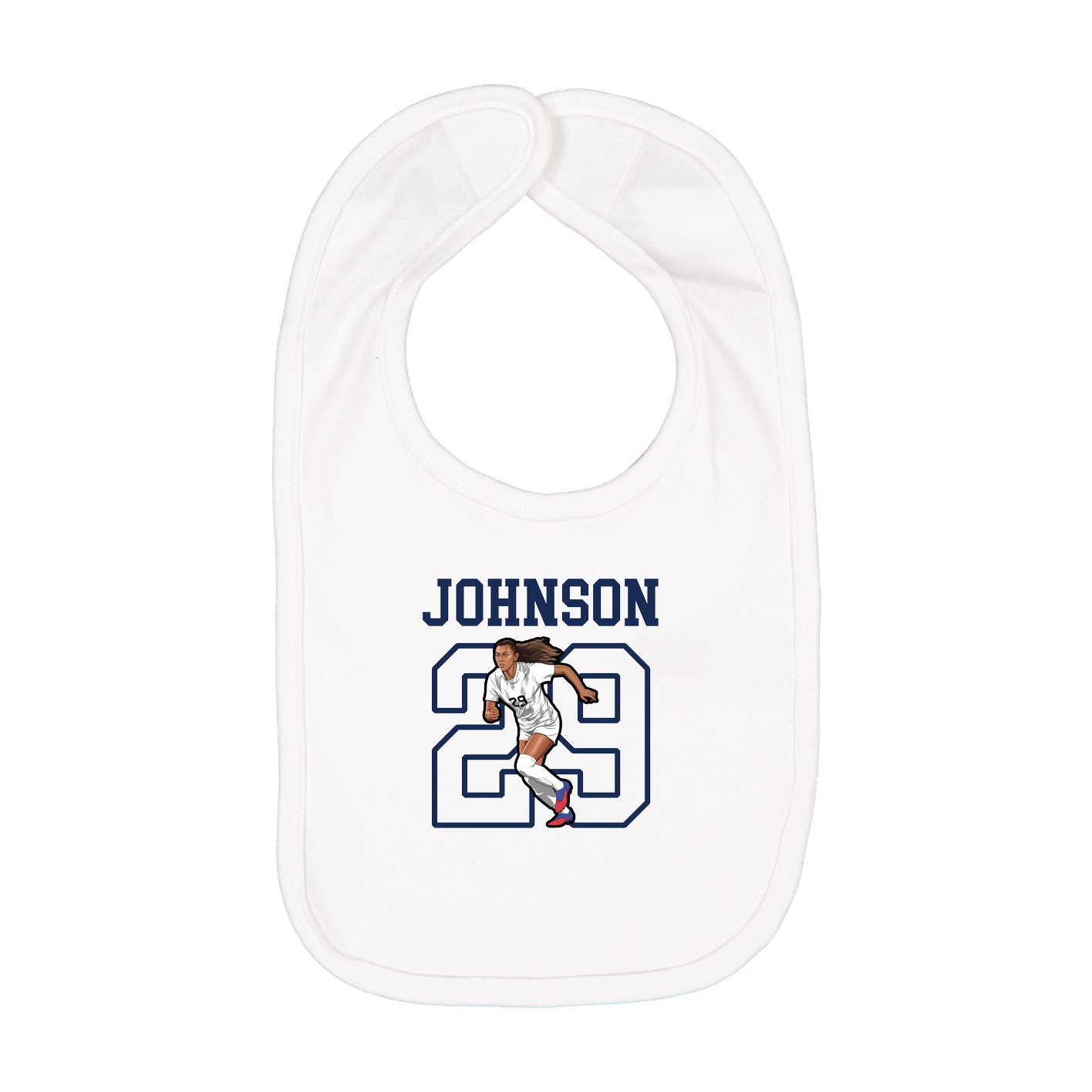 Infant Bib — Shirsey in White