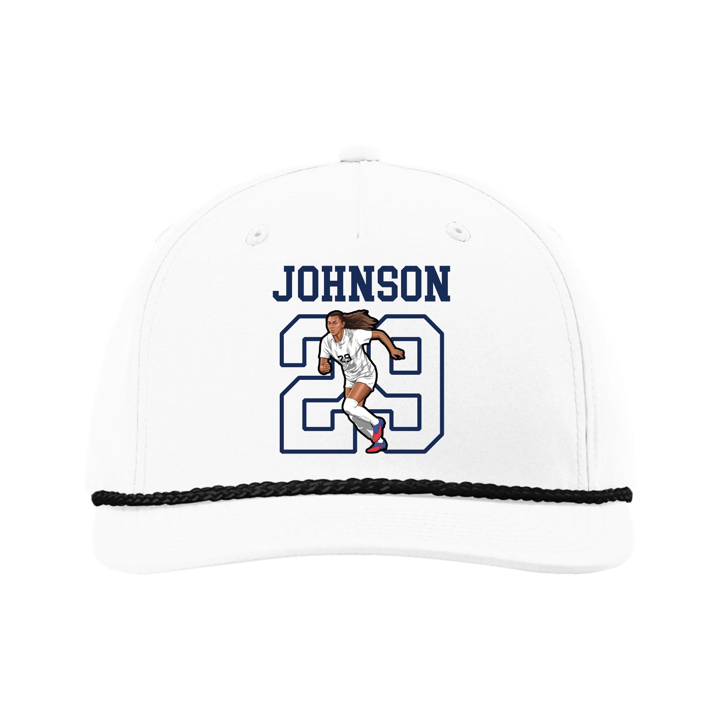 Five-Panel Classic Rope Cap — Shirsey in White
