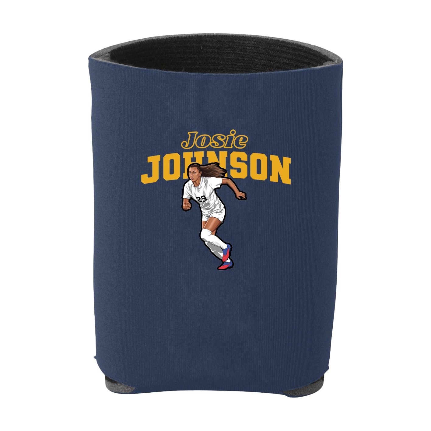 Can Holder — Name Arch in Navy