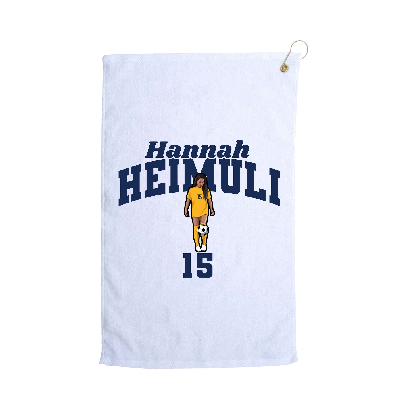 Golf Towel — Signature Arch in White