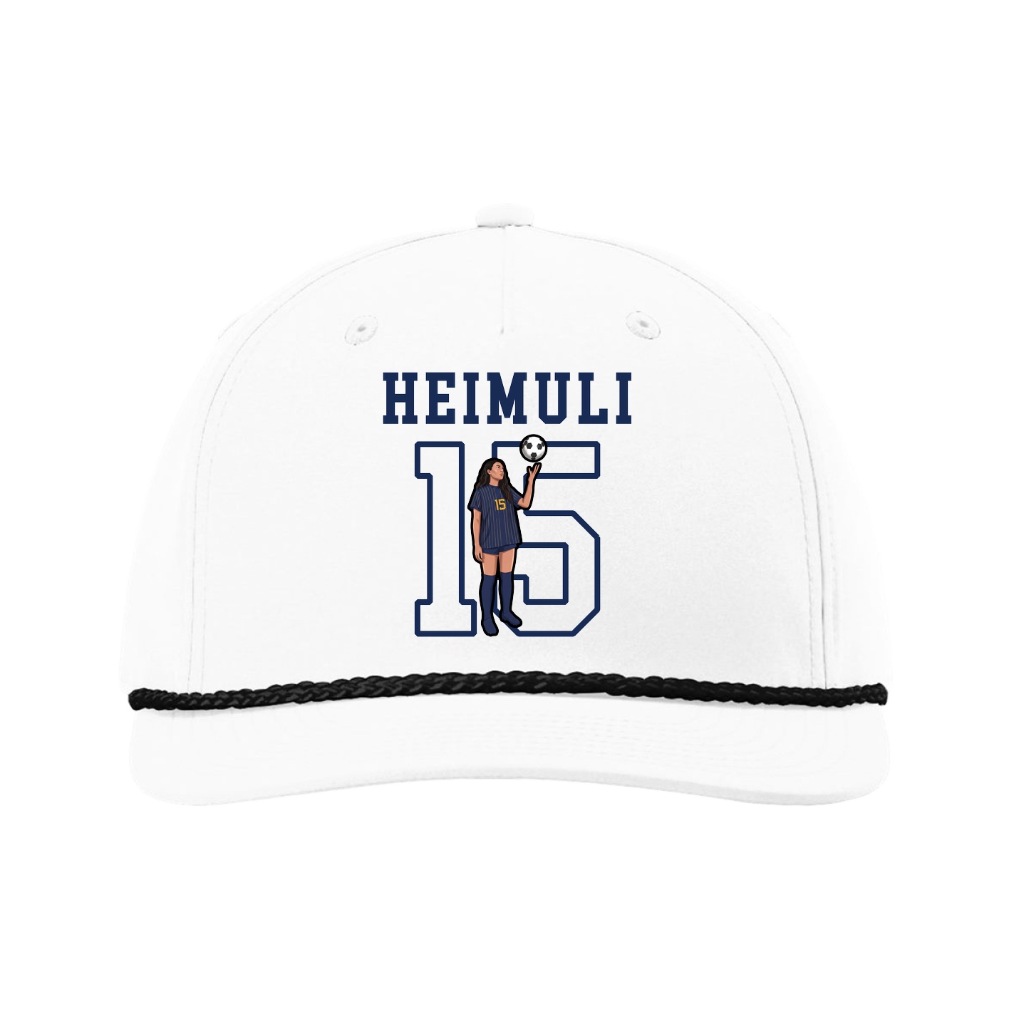 Five-Panel Classic Rope Cap — Shirsey in White