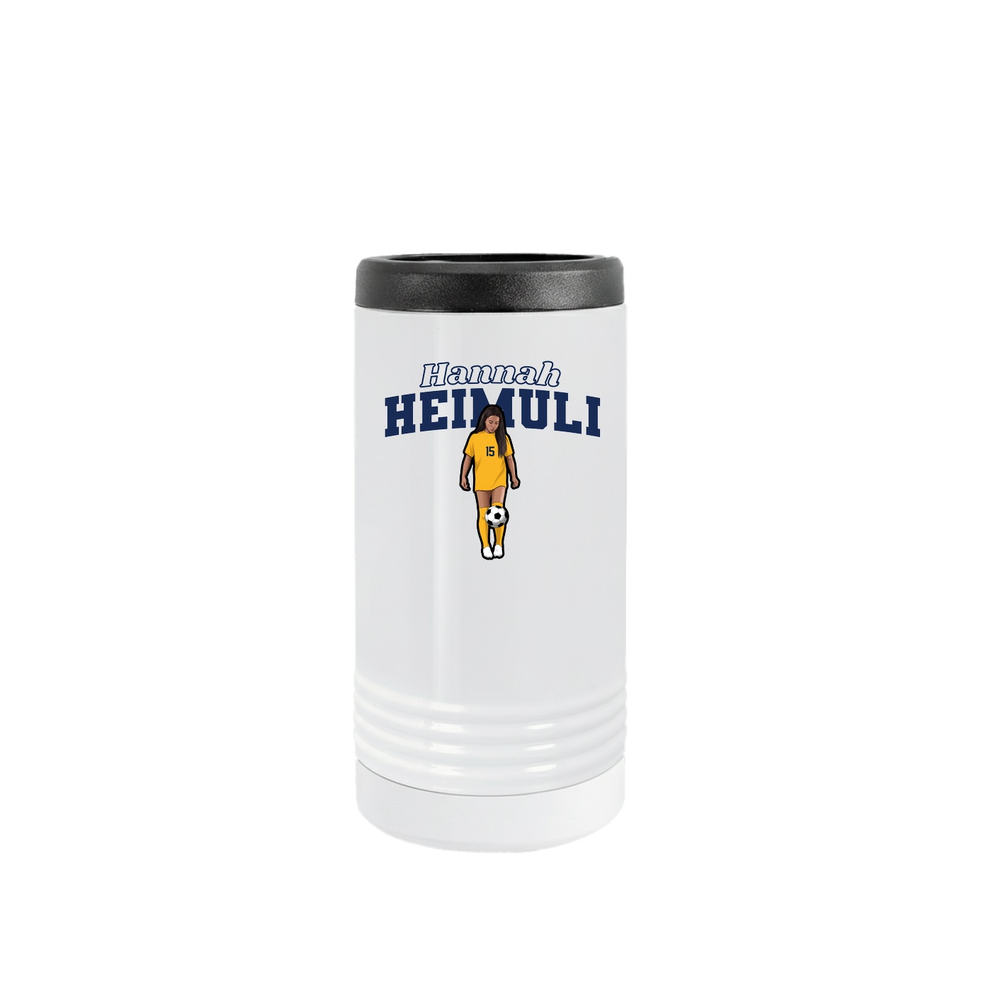 Slim Beverage Holder — Name Arch in White