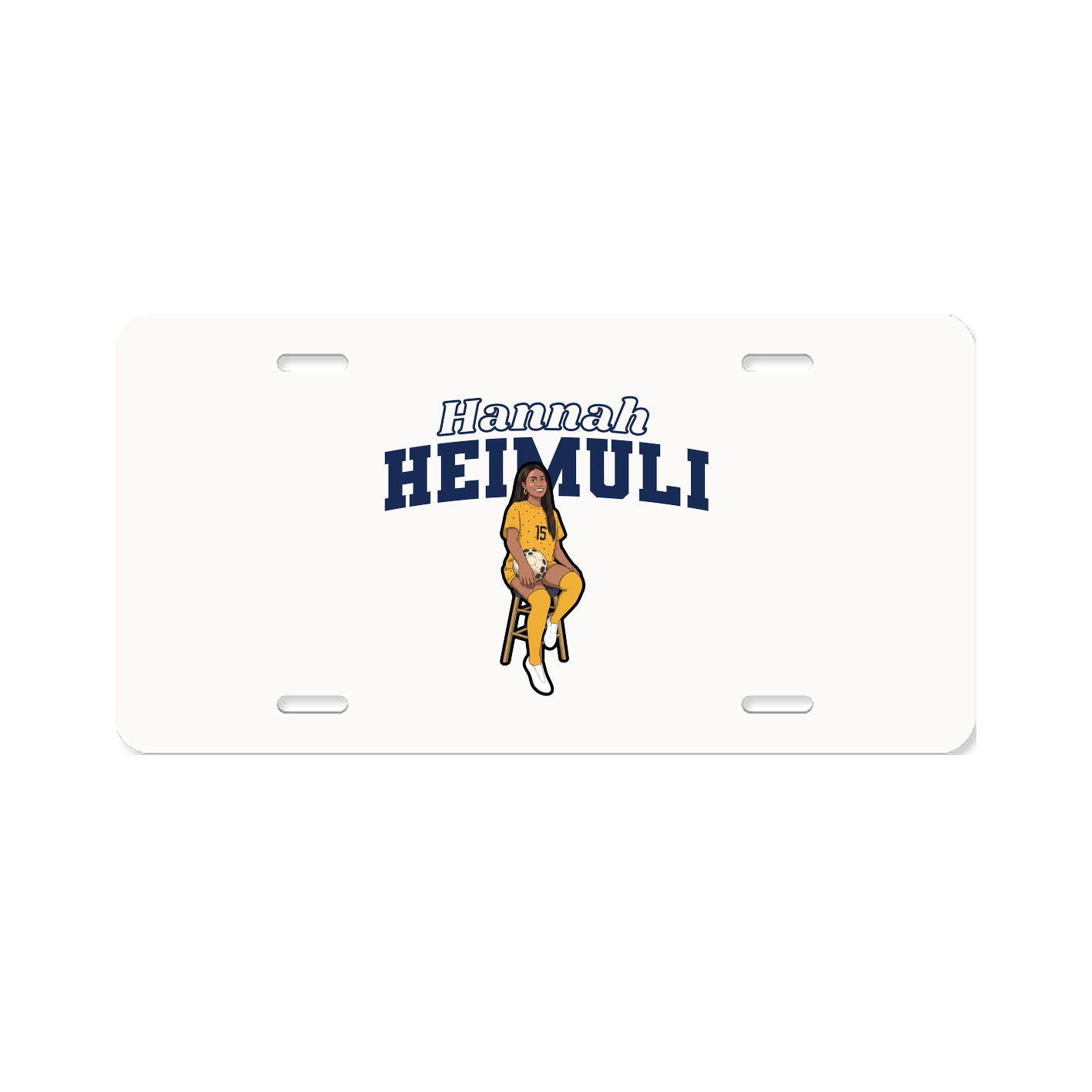 License Plate — Name Arch in Classic