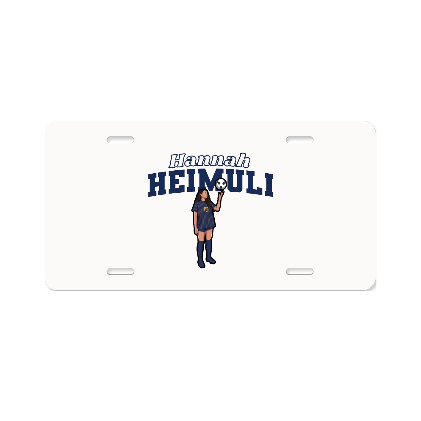 License Plate — Name Arch in Classic