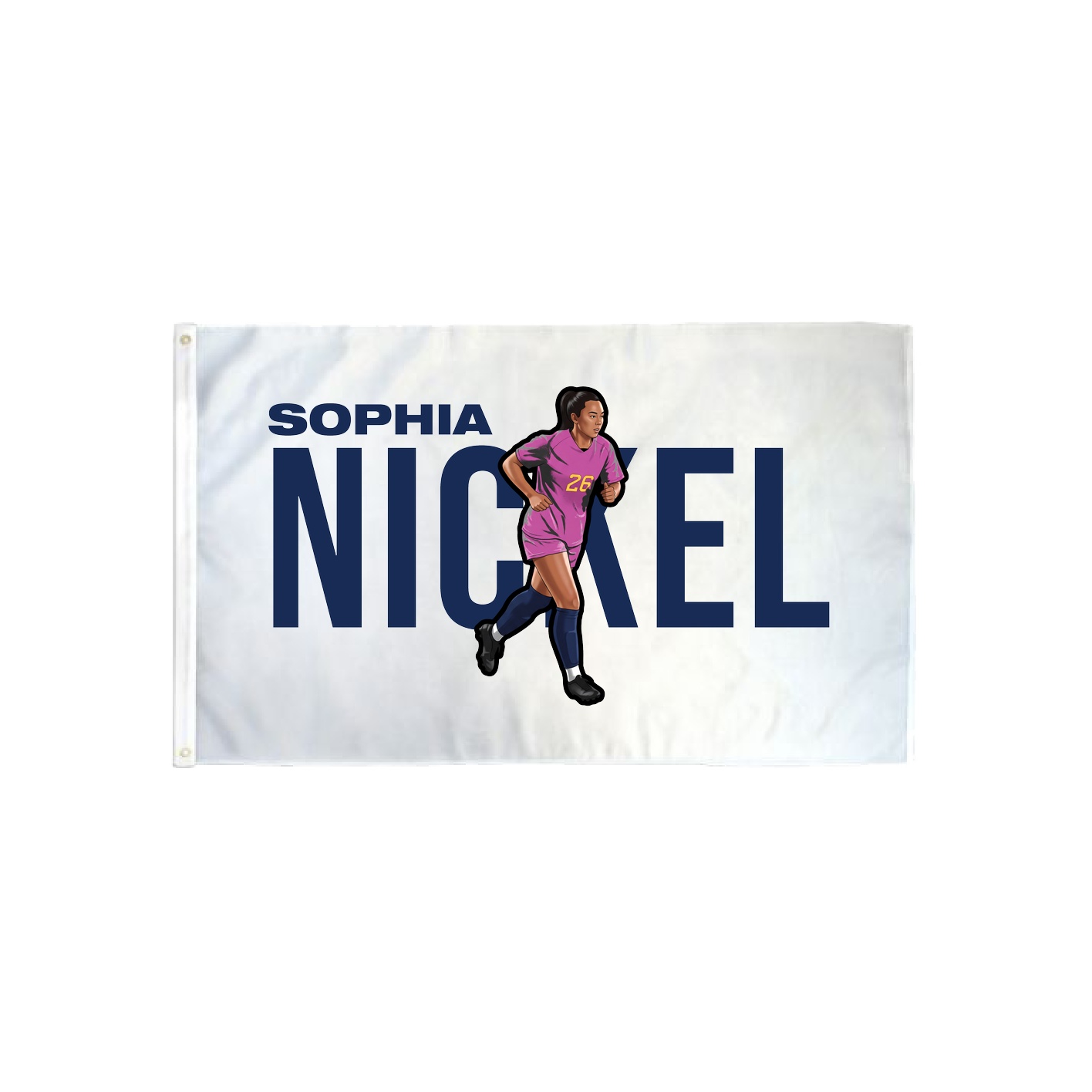 3x5 Flag — Player Name in Classic